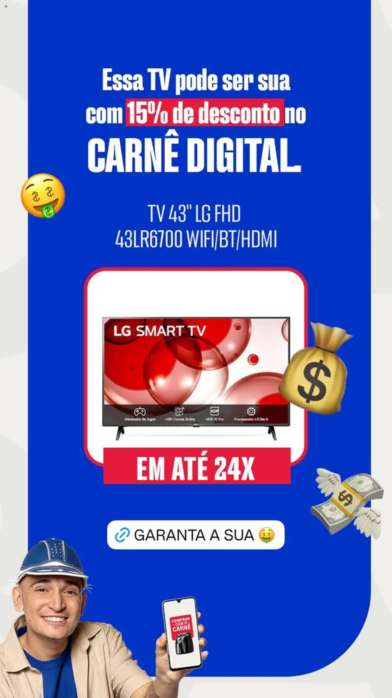 Casas Bahia Folheto - válido de 10/07/2026 | Página: 6 | Produtos: smart TV, Tv, Carne, Jogos