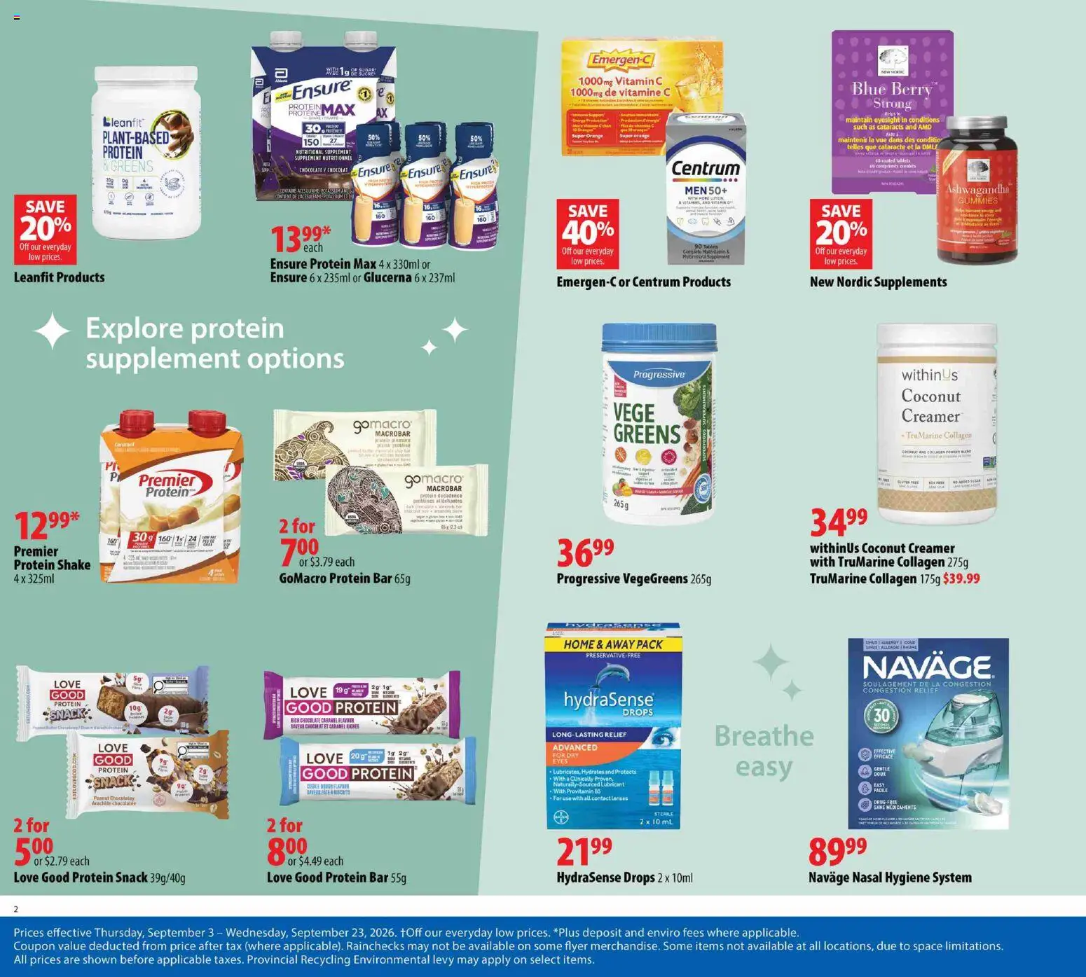 London Drugs flyer valid from Sep 3, 2026 | Page: 2