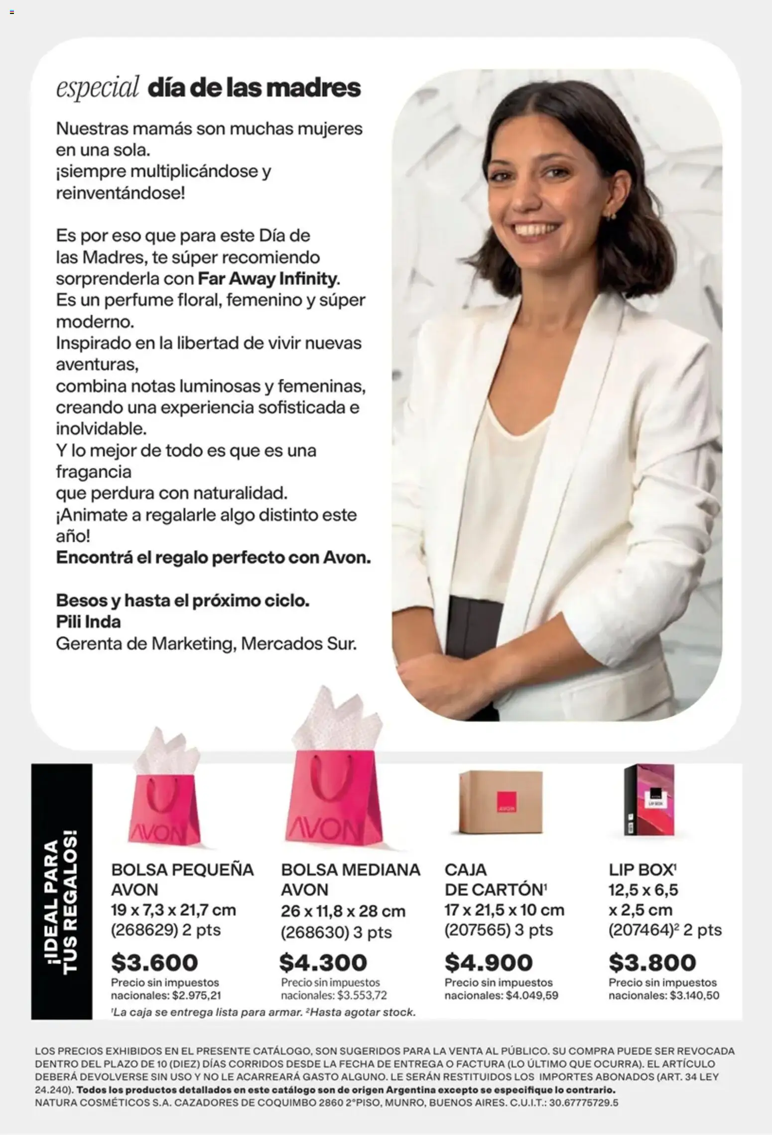 Catálogo AVON Campaña 13 │ válido desde el 01/09/2026 | Página: 2 | Productos: Bolsa, Caja, Fragancia, Té
