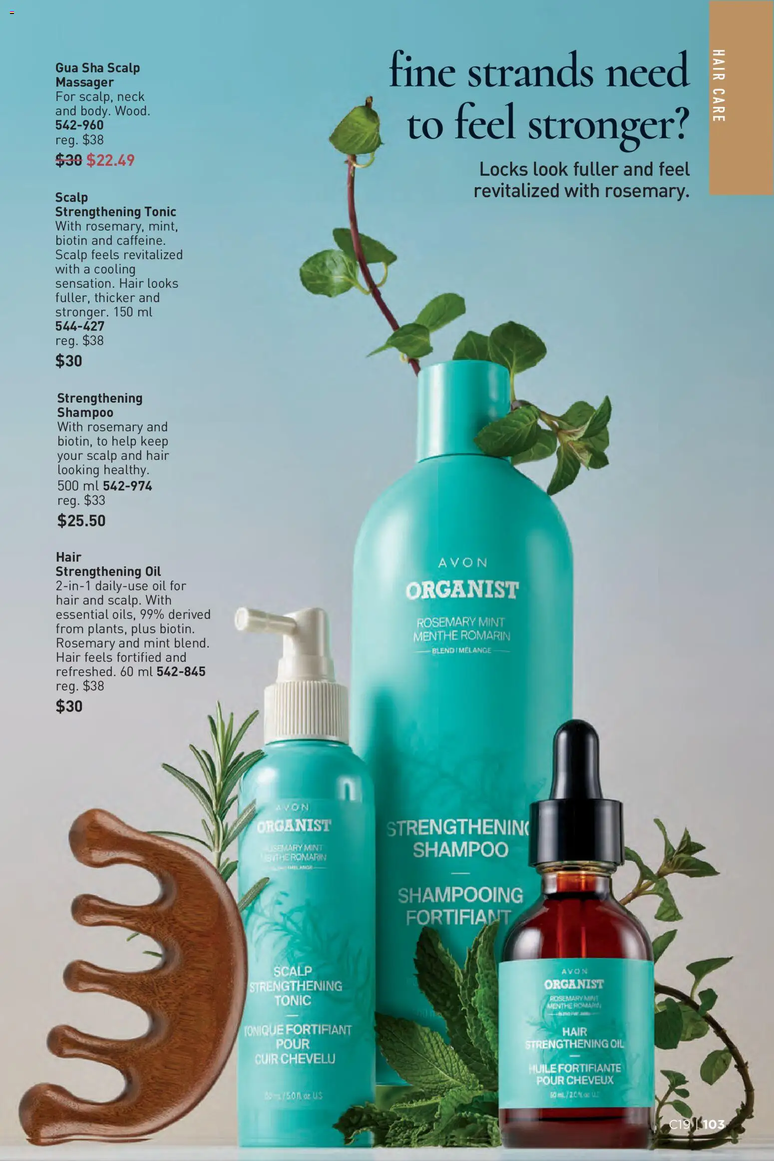 Avon flyer valid from Sep 9, 2026 | Page: 103 | Products: Tonic, Shampoo, Oil