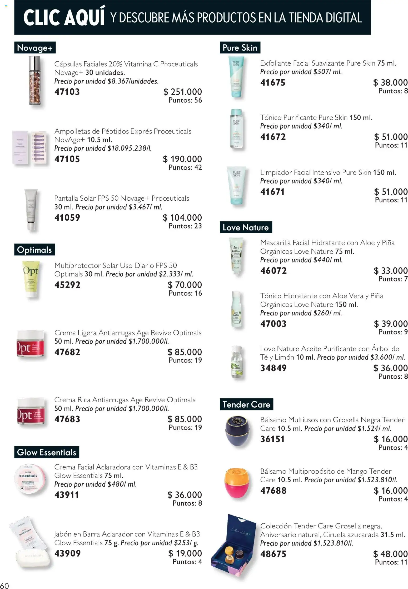 Oriflame revista - valida desde el 11/07/2026 | Página: 60 | Productos: Piña, Crema, Vitaminas, Loción tonificante