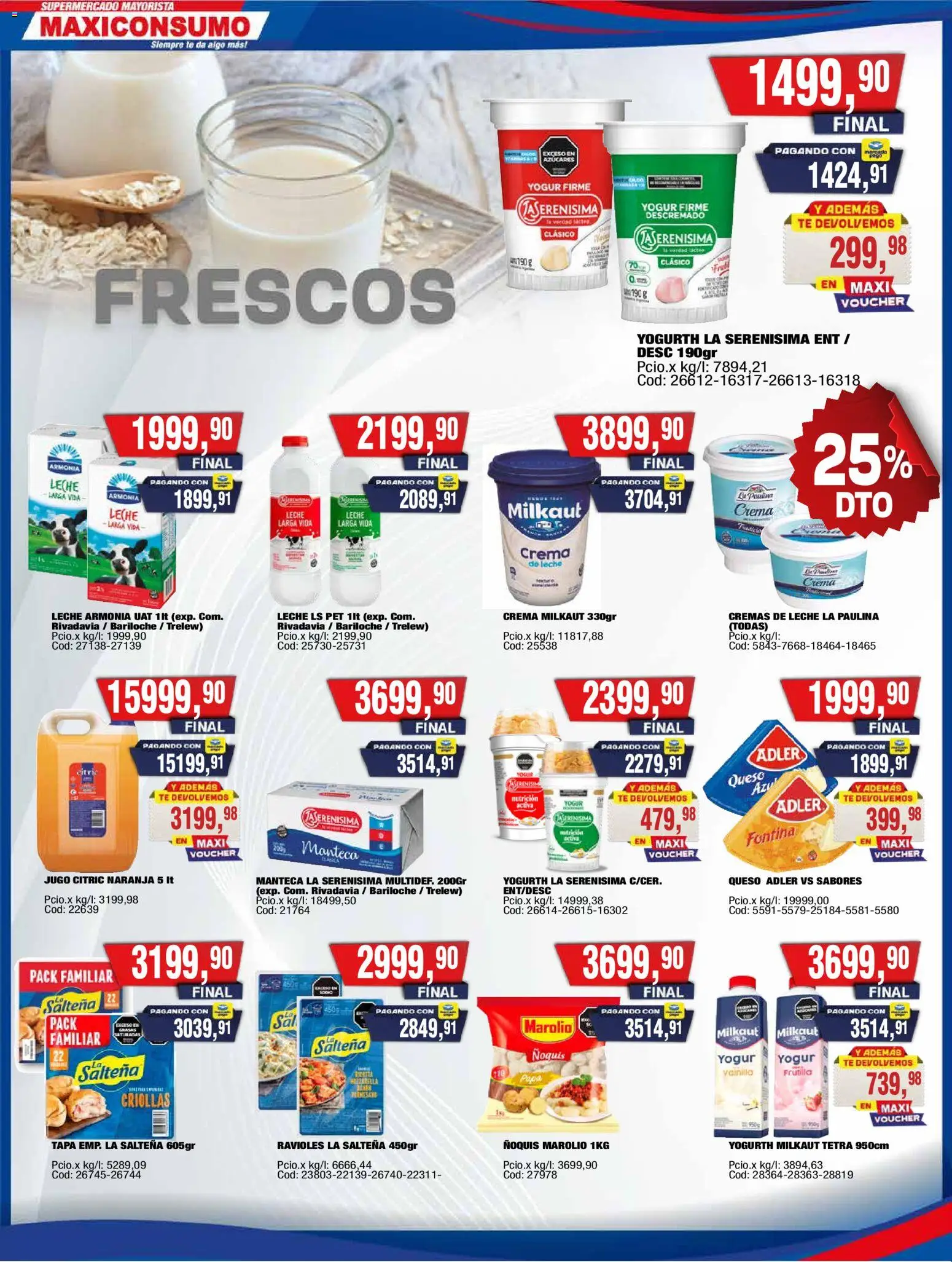 Maxiconsumo ofertas │ válido desde el 31/08/2026 | Página: 16 | Productos: Frutilla, Papa, Manteca, Jugo
