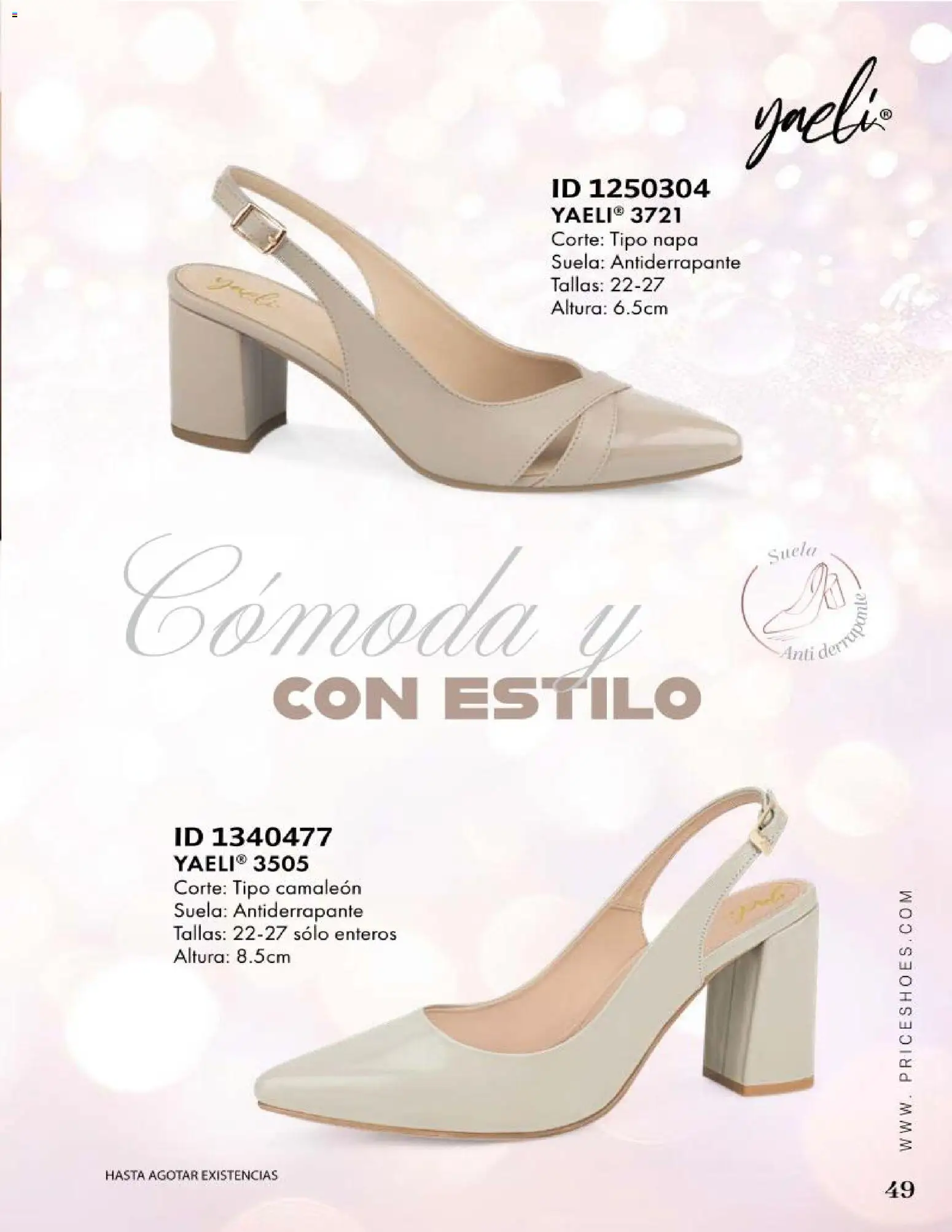Nuevas ofertas de Price Shoes válidas en toda la República Mexicana desde el 09.05.2026. ¡Encuentra las mejores ofertas en Price Shoes catálogo Especial Vestir! | Página: 49