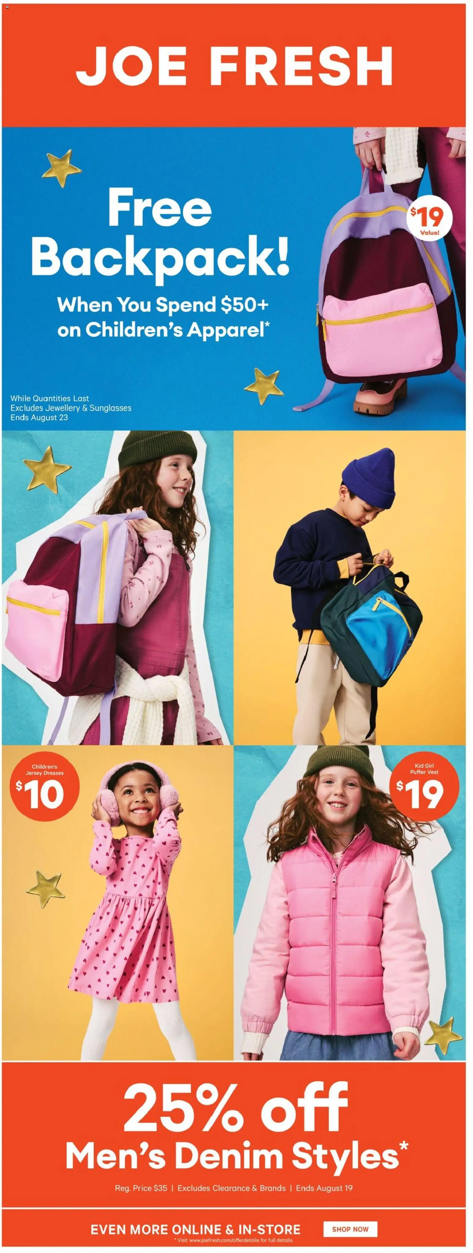 Real Canadian Superstore flyer valid from Aug 13, 2026 | Page: 37 | Products: Backpack, Vest