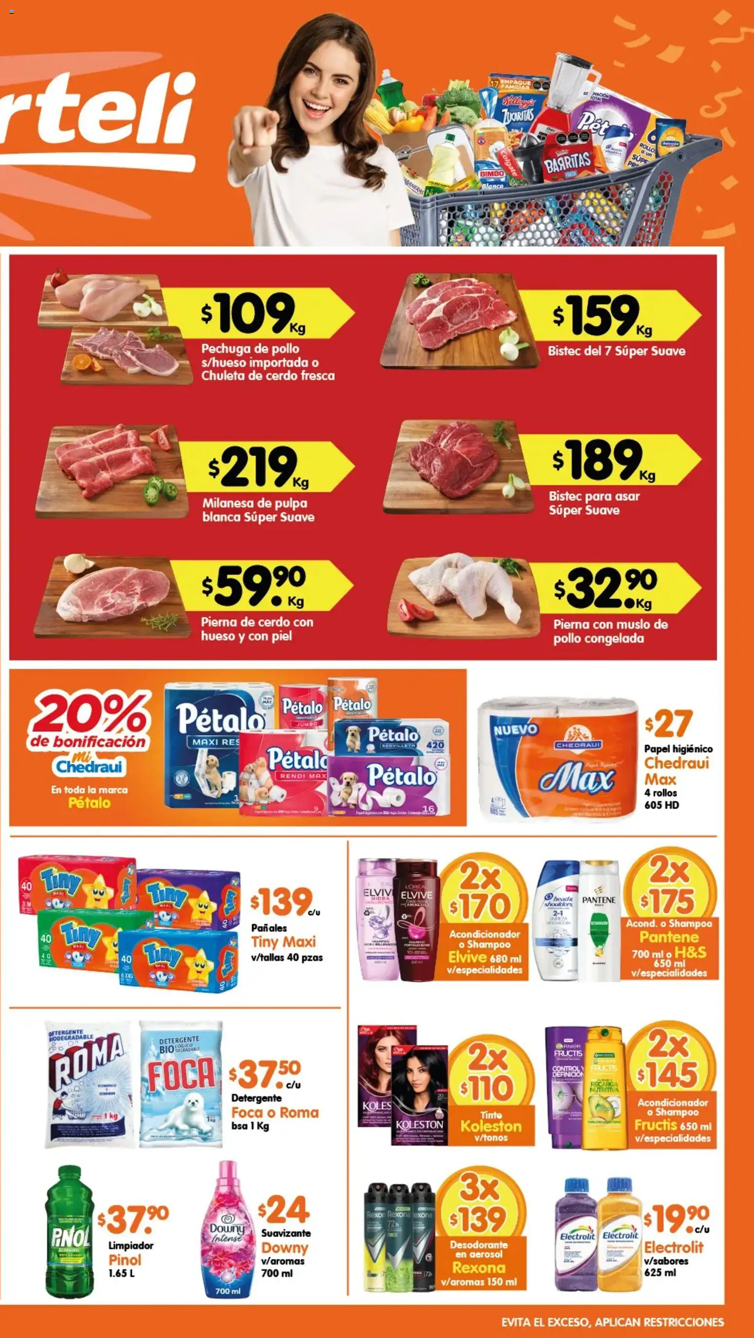Nuevas ofertas de Arteli válidas en toda la República Mexicana desde el 24/07/2026. ¡Encuentra las mejores ofertas en Arteli folleto Valles! | Página: 2 | Productos: Desodorante, Limpiador, Pañales, Acondicionador