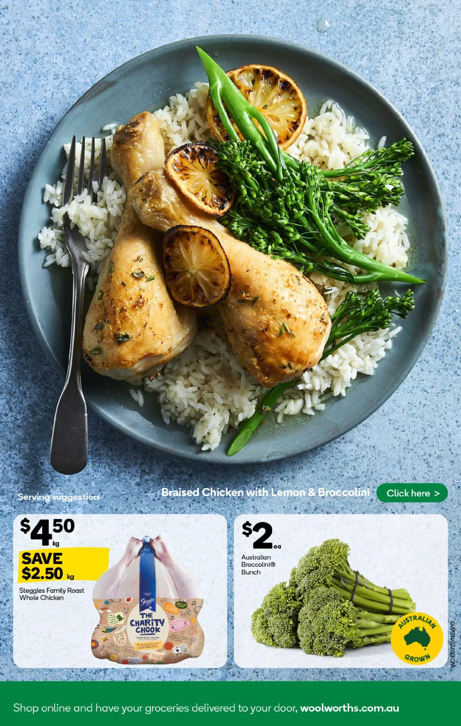 Woolworths catalogue - valid from 15/07/2026 | Page: 13 | Products: Chicken, Whole chicken, Lemon, Roast