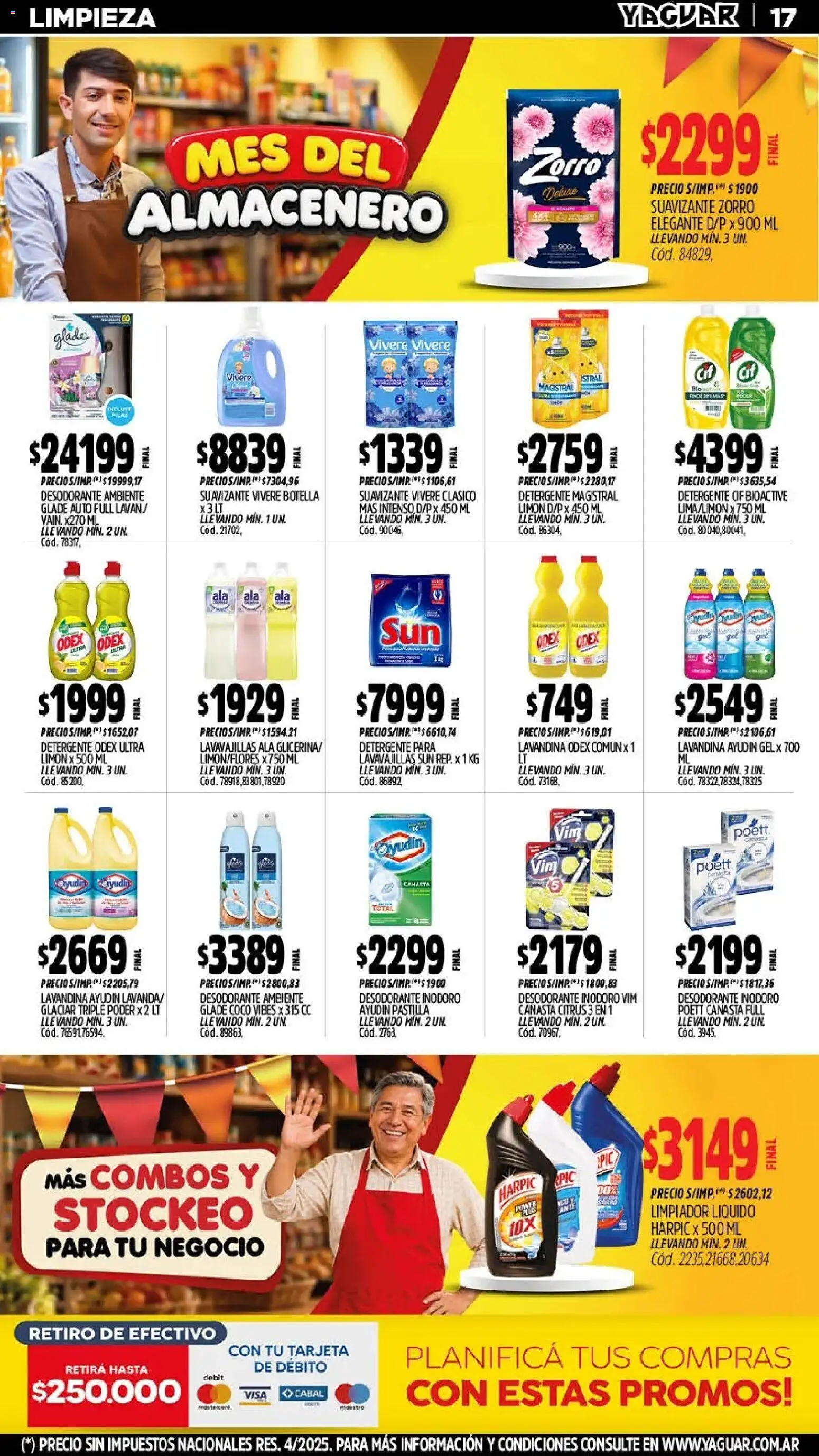 Yaguar - Oferta Semanal Neuquen │ válido desde el 21/09/2026 | Página: 17 | Productos: Lavavajillas, Coco, Detergente, Limón