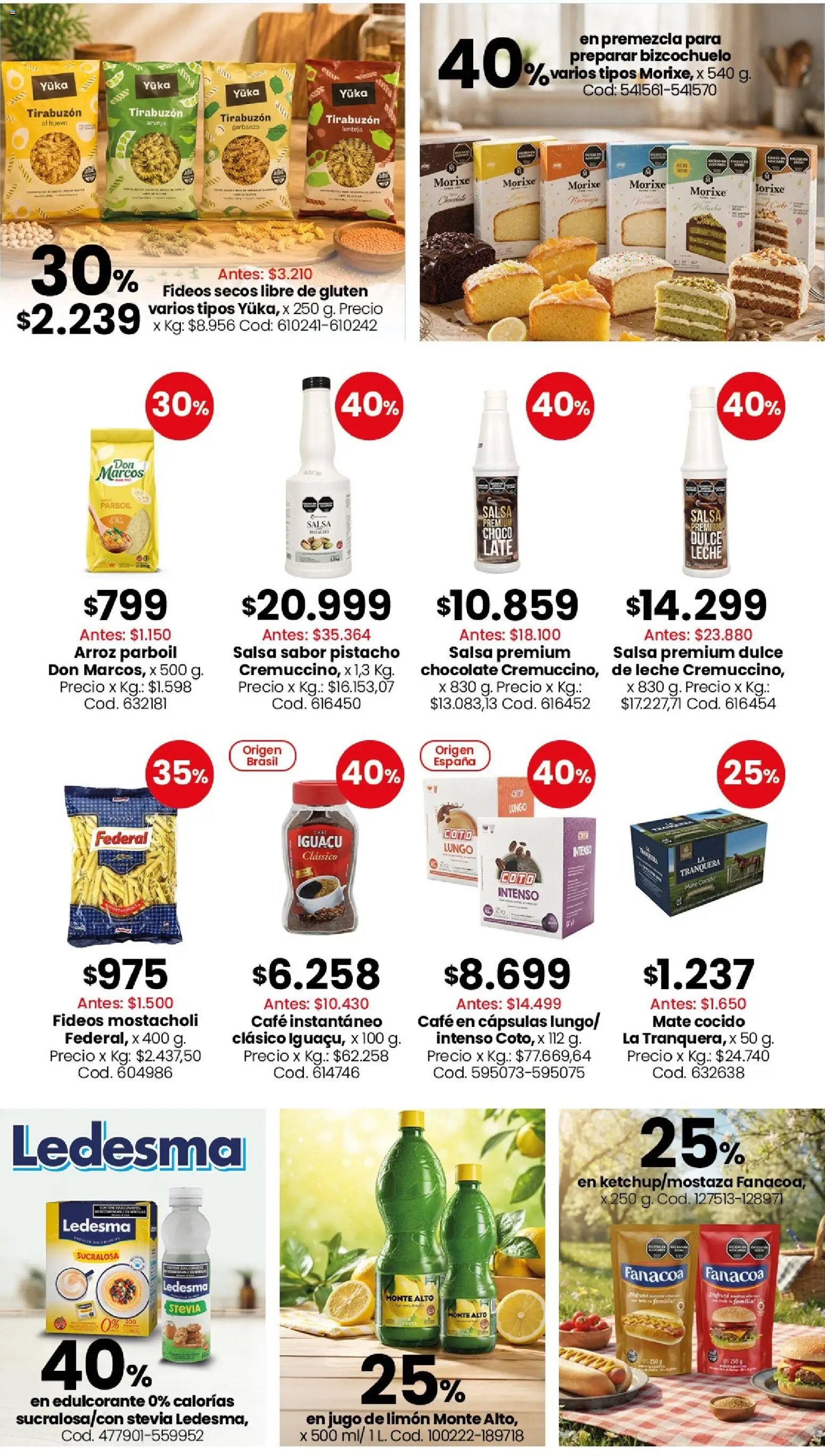 Coto -Almacén Ly bebidas │ válido desde el 03/08/2026 | Página: 2 | Productos: Arveja, Dulce de leche, Leche, Café