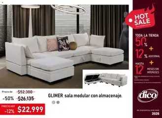 Vista previa de Muebles Dico Hot Sale, nuevo folleto de la tienda, válido en México a partir del 25.05.2026 | Página: 51 | Productos: Modular