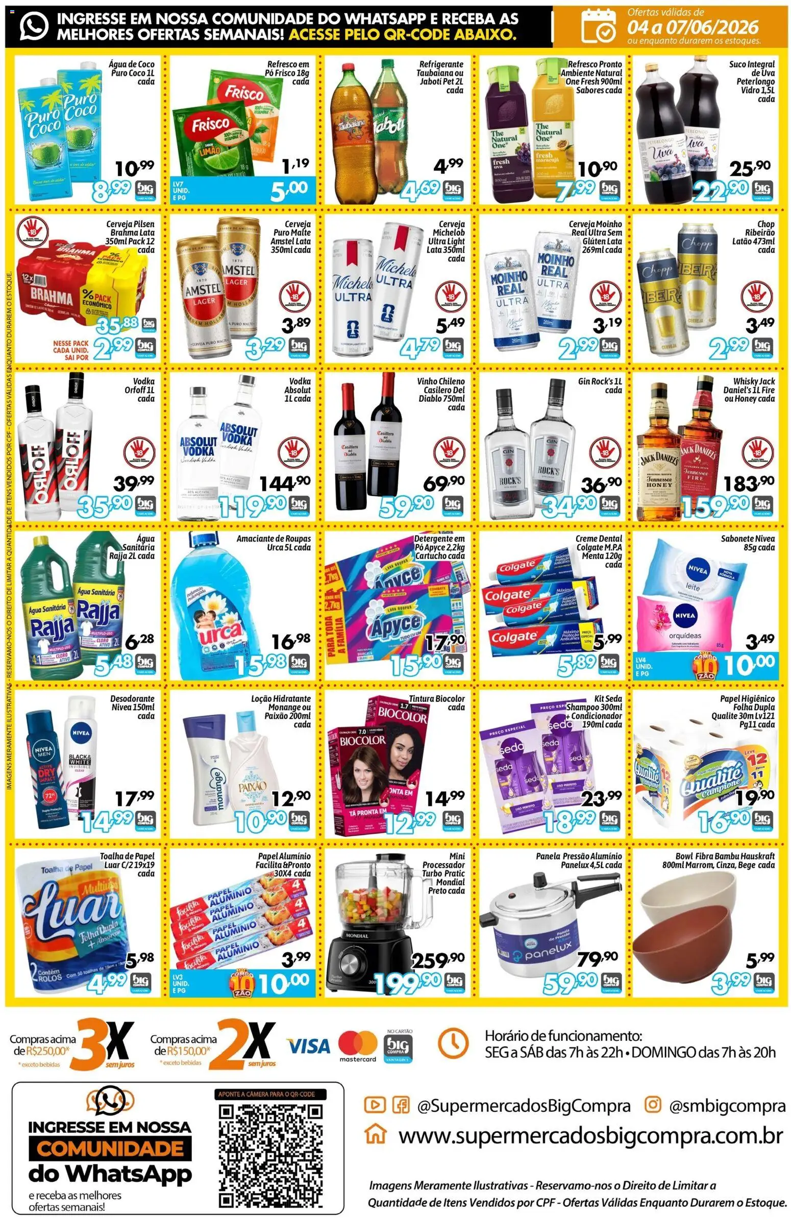 Big Compra Folheto - válido de 04.06.2026 | Página: 4 | Produtos: Refresco, Taubaiana, Gin, Refrigerante
