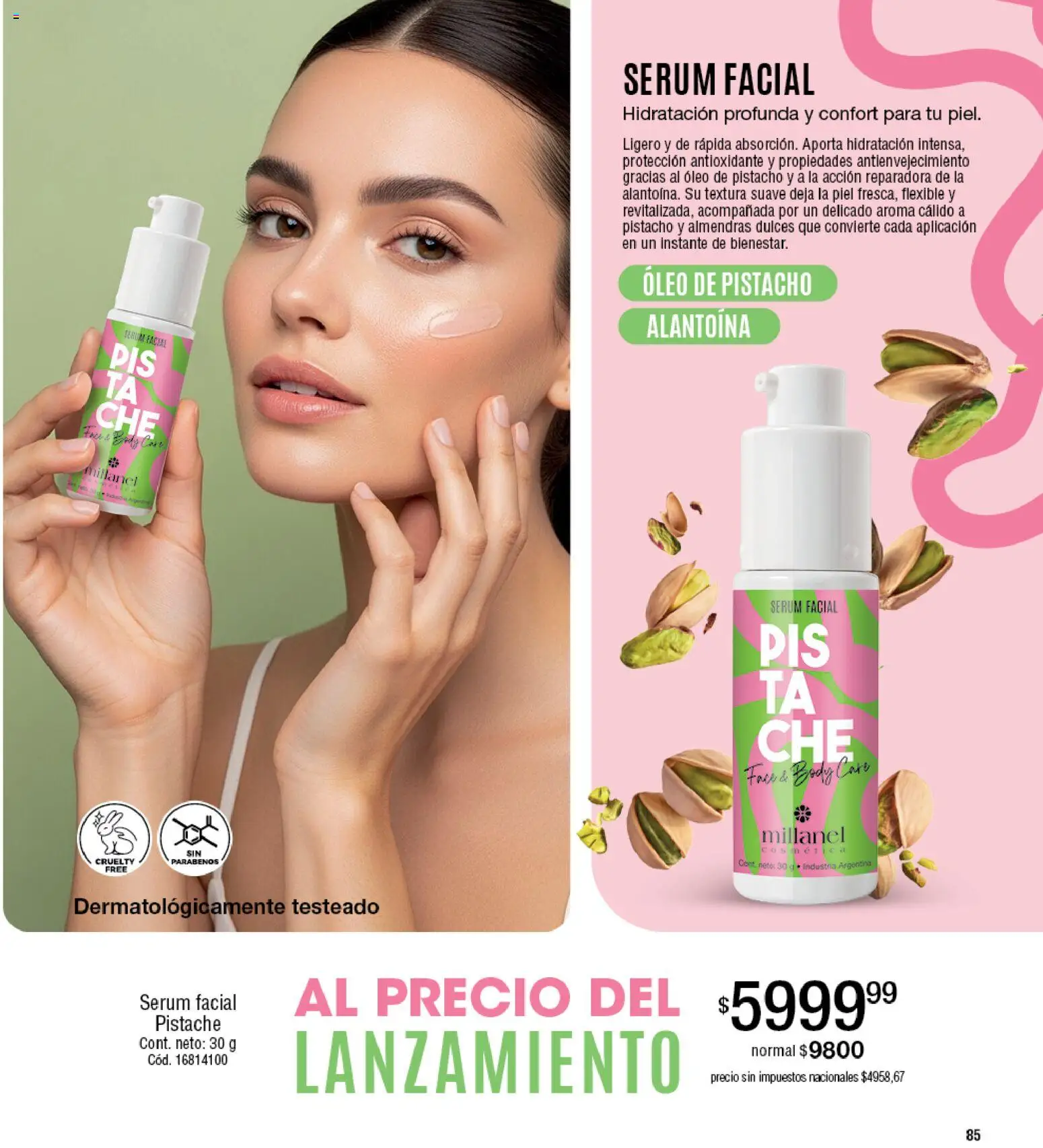 Millanel - Catálogo │ válido desde el 30/03/2026 | Página: 85 | Productos: Flexible, Body, Almendras, Serum