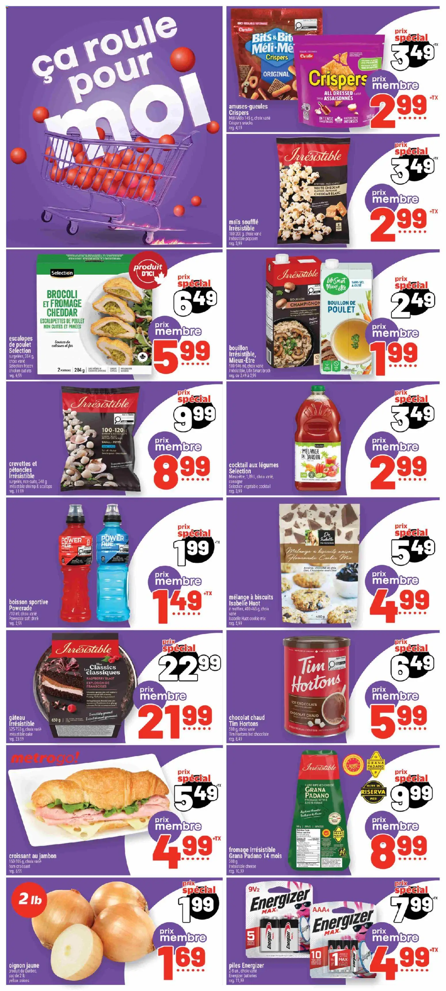 Metro flyer valid from Oct 1, 2026 | Page: 20 | Products: Cake, Batteries, Hot chocolate, Chicken