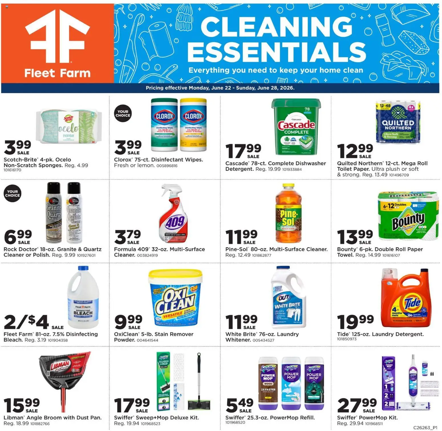 Mills Fleet Farm Home & Cleaning - valid from 22.06.2026 | Page: 1