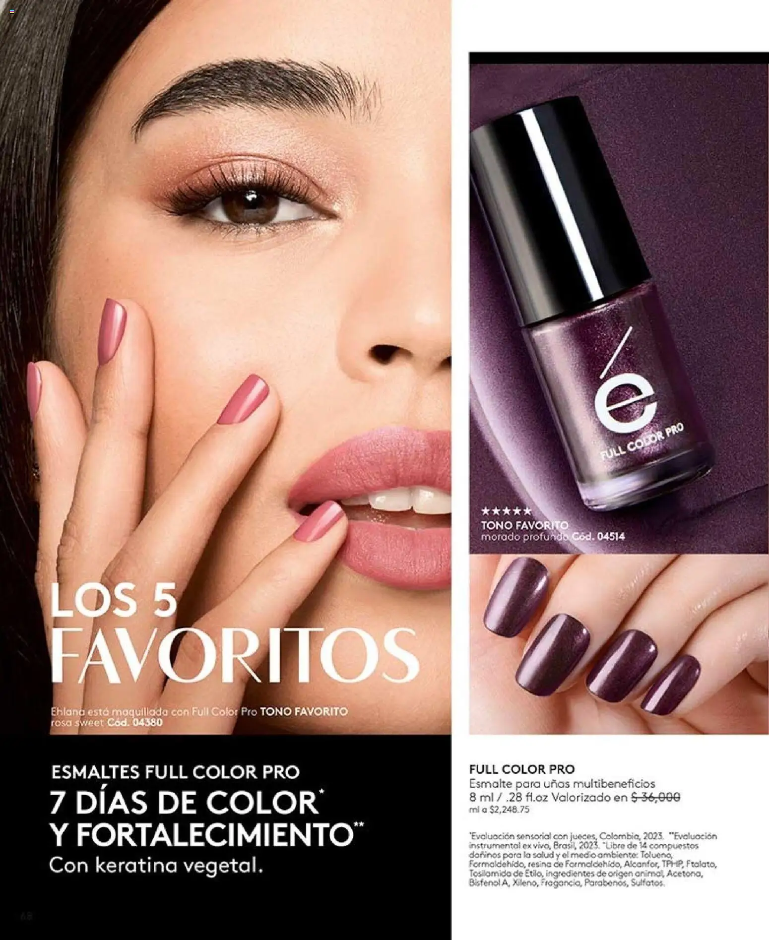 Ésika revista - valida desde el 28/08/2026 | Página: 68 | Productos: Ingredientes