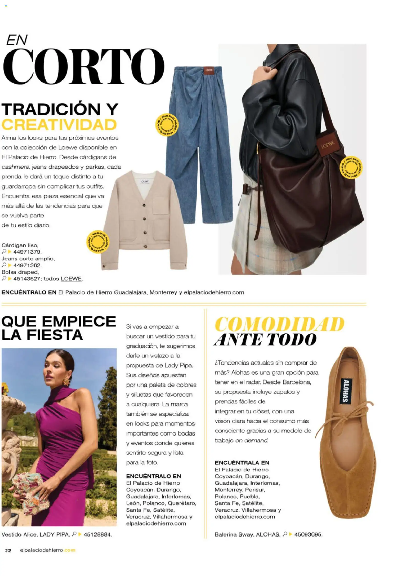 Nuevas ofertas de Palacio De Hierro válidas en toda la República Mexicana desde el 01.04.2026. ¡Encuentra las mejores ofertas en Palacio De Hierro catálogo! | Página: 24 | Productos: Zapatos, Vestido, Guardarropa, Cardigan