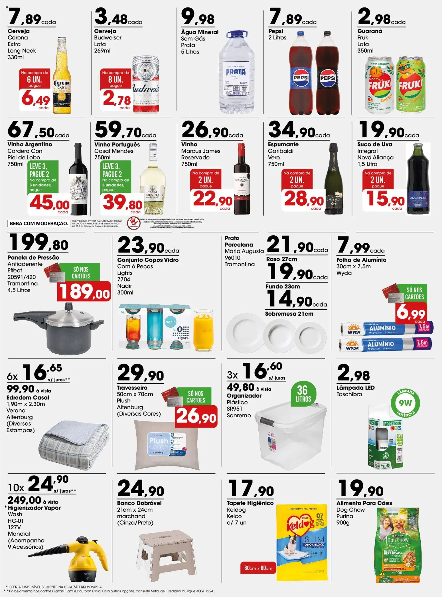 Zaffari Folheto - válido de 10/08/2026 | Página: 3 | Produtos: Sobremesa, Bebidas, Bebida, Água mineral