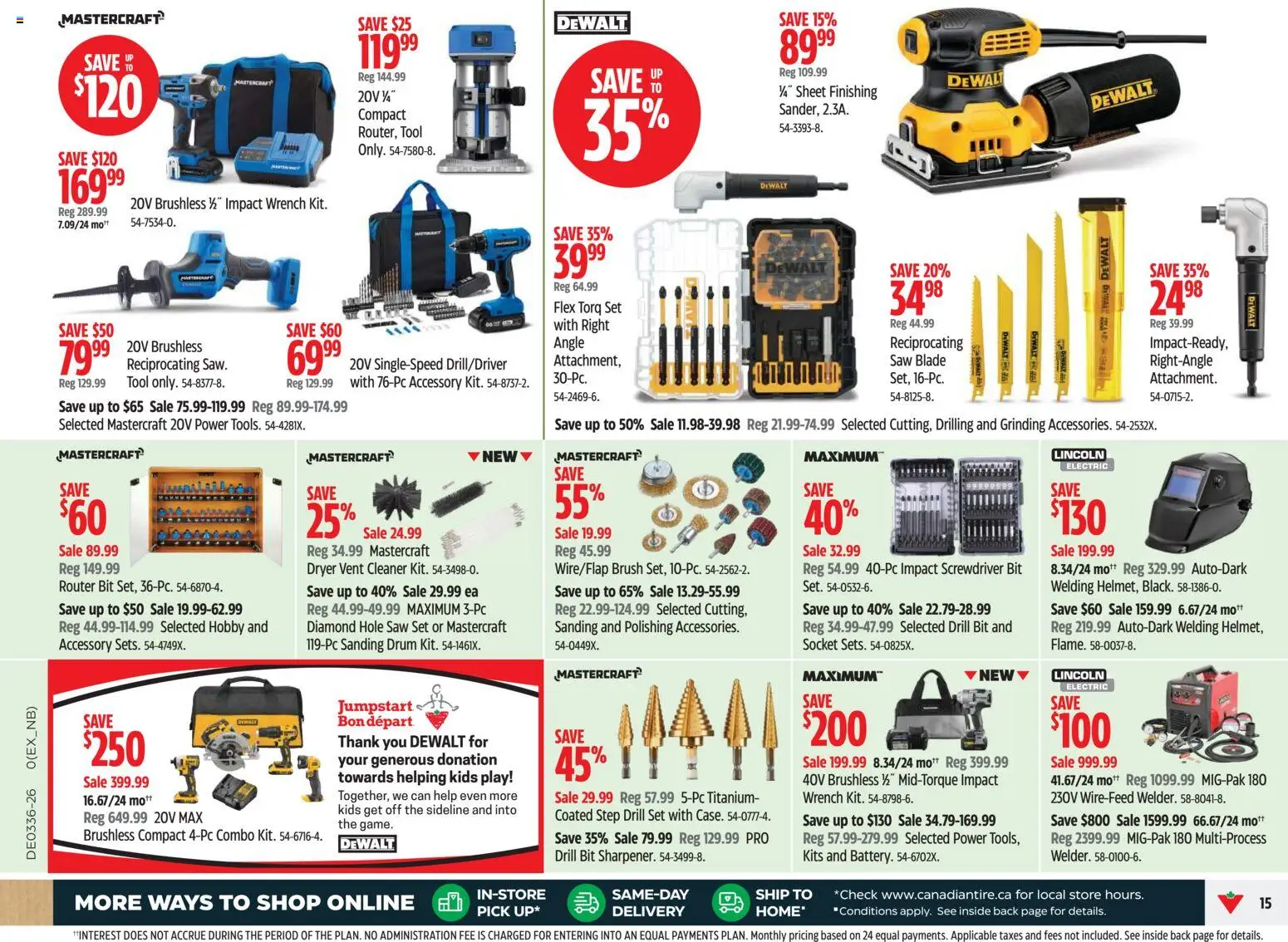 Canadian Tire flyer valid from Sep 3, 2026 | Page: 15 | Products: Dryer, Brush, Socket