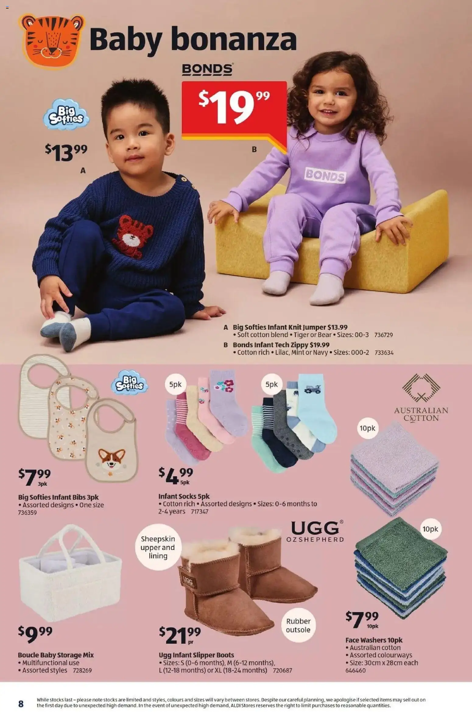 Aldi catalogue - valid from 01/07/2026 | Page: 8 | Products: Jumper, Sheepskin, Socks, Boots