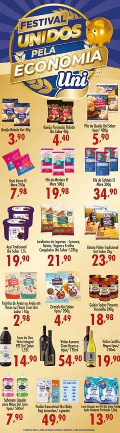 Confiança - Ofertas da semana - Pré-Visualização do folheto da loja Confiança, válido de 08/09/2026 | Página: 5 | Produtos: Uva, Filé de salmão, Parmesão, Queijo ralado