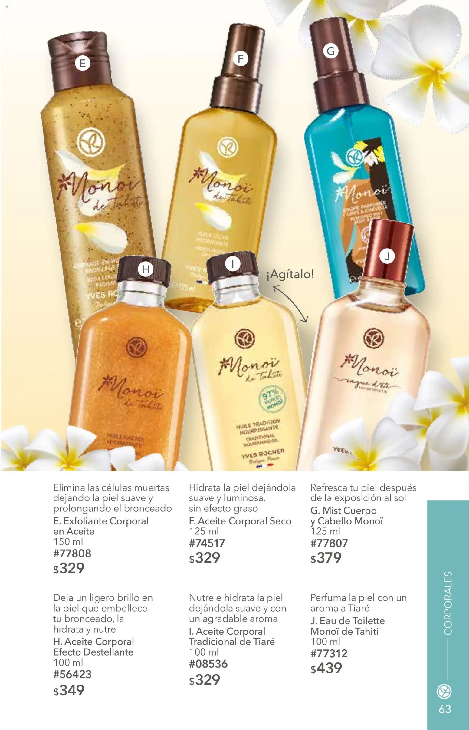 Nuevas ofertas de Yves Rocher válidas en toda la República Mexicana desde el 25/08/2026. ¡Encuentra las mejores ofertas en Yves Rocher campaña 12 2026! | Página: 63 | Productos: Exfoliante corporal, Brillo, Aceite, Eau de toilette