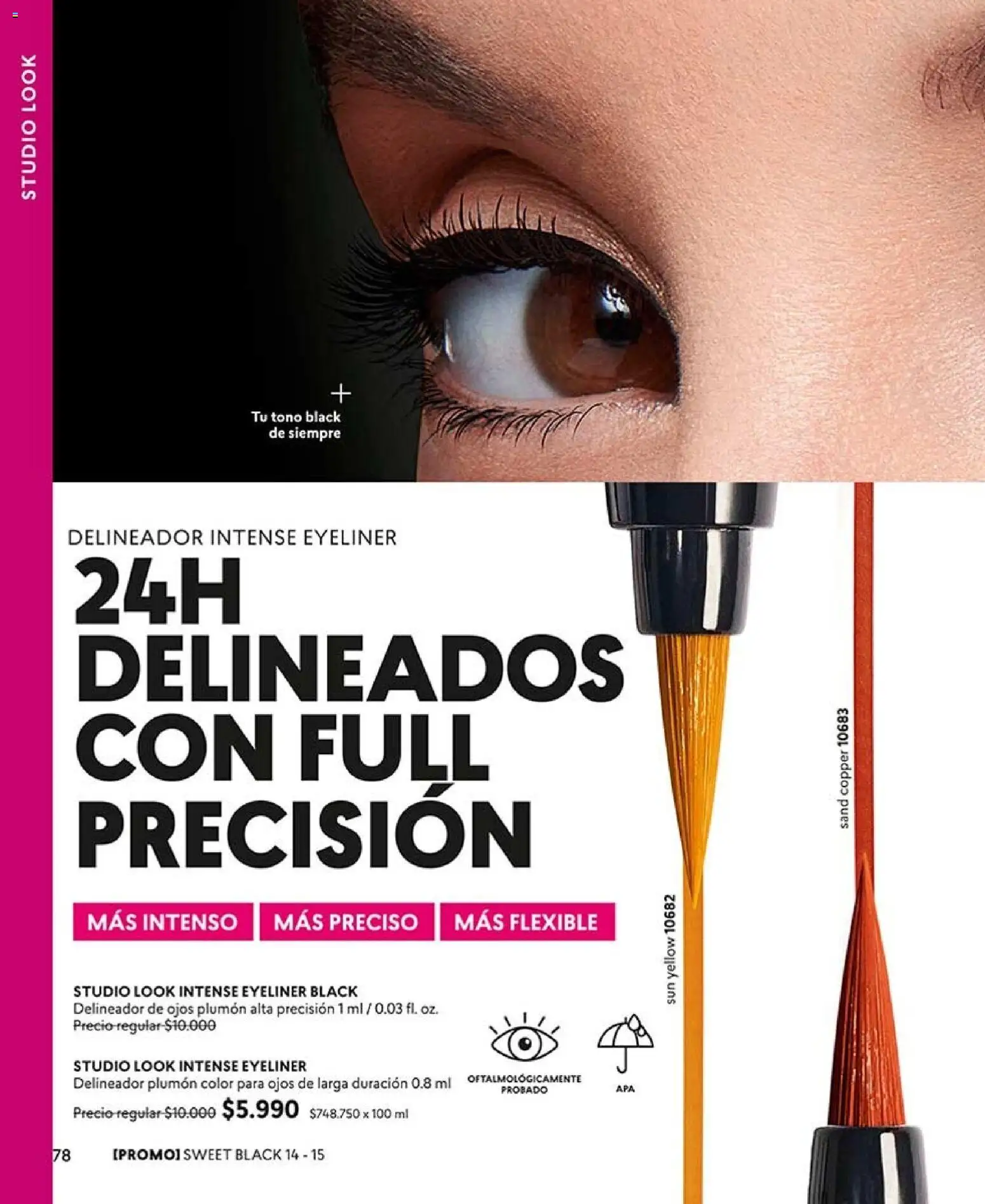 Catálogo CyZone Campaña 13 │ válido desde el 25.07.2026 | Página: 90 | Productos: Flexible, Delineador de ojos, Delineador, Plumón