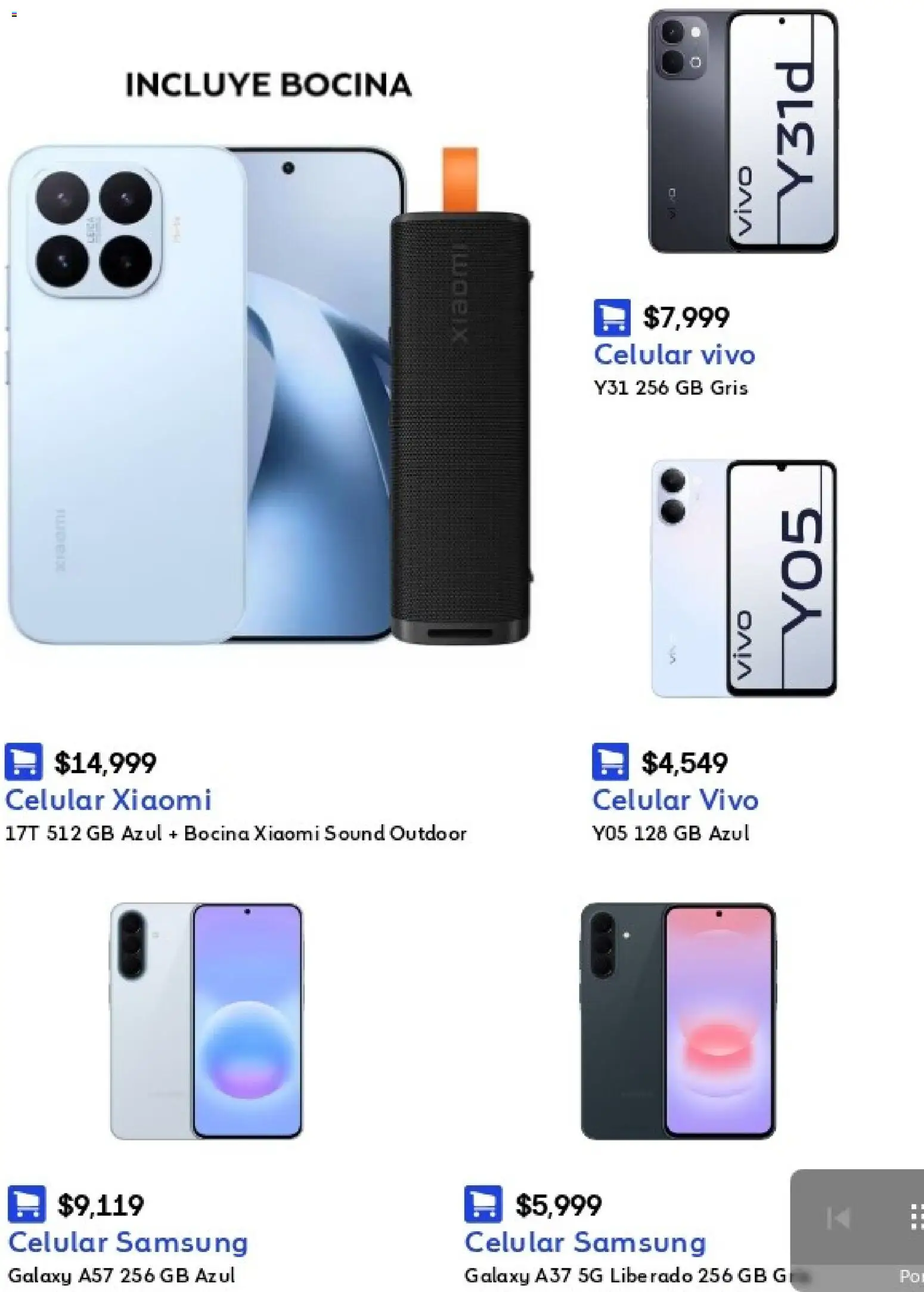 Nuevas ofertas de Coppel válidas en toda la República Mexicana desde el 14/08/2026. ¡Encuentra las mejores ofertas en Coppel catálogo Celulares y computación! | Página: 4 | Productos: Bocina