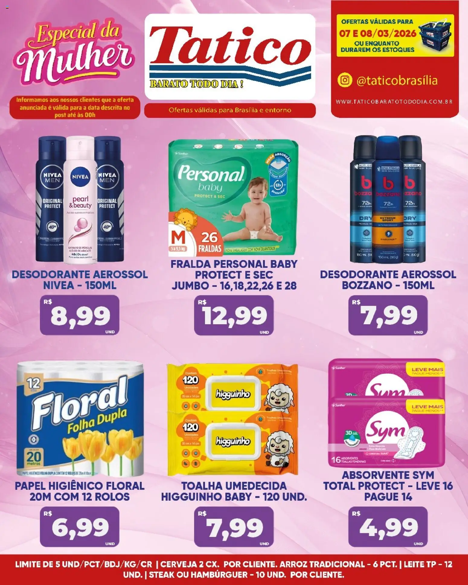 Tatico Folheto - válido de 09.03.2026 | Página: 31 | Produtos: Leite, Óleo, Arroz, Hambúrguer