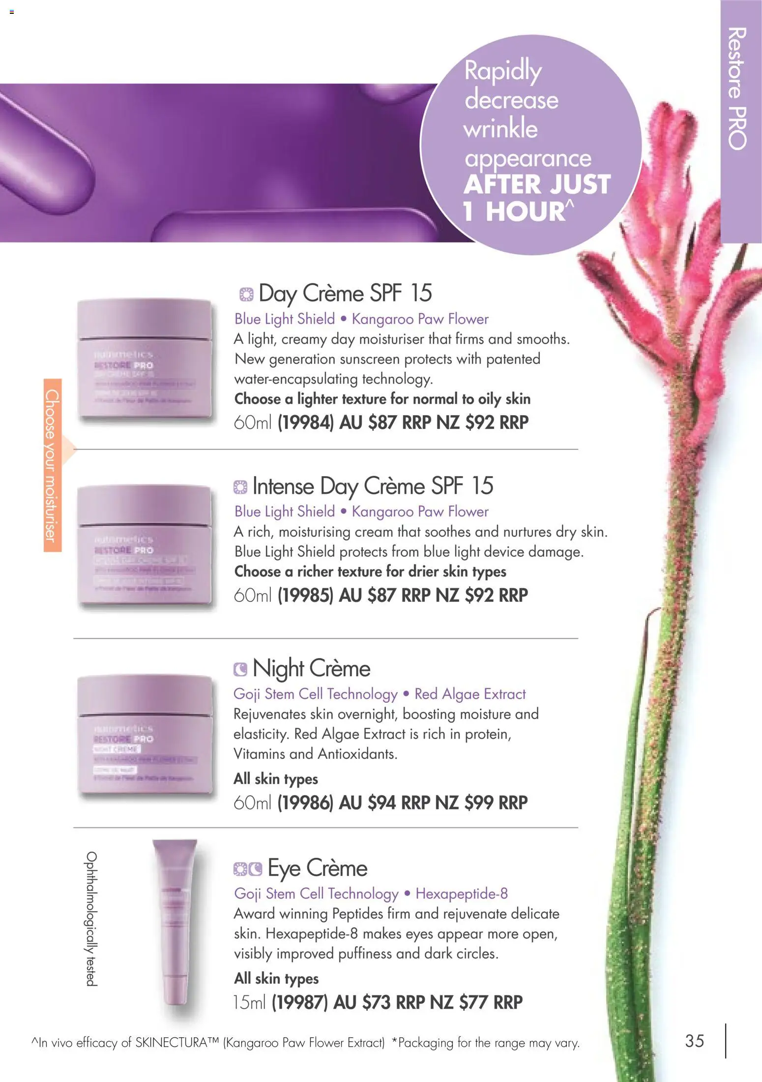 Nutrimetics catalogue - valid from 01/09/2026 | Page: 35 | Products: Sunscreen, Moisturiser, Cream, Device