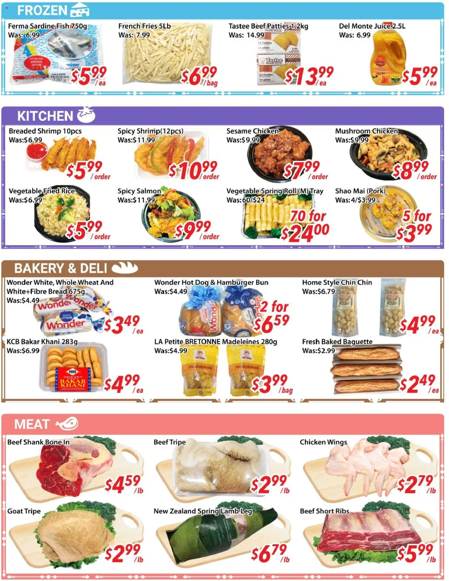 Ample Food Market flyer valid from Sep 4, 2026 | Page: 4 | Products: Fish, Beef, Chicken wings, Tripe
