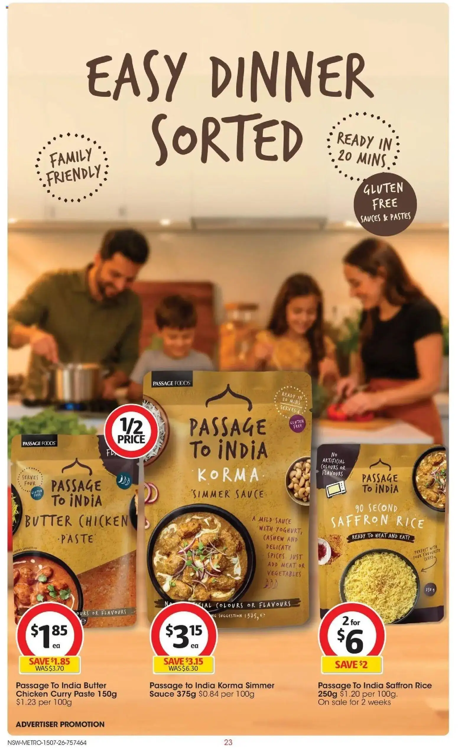 Coles catalogue - valid from 15/07/2026 | Page: 23 | Products: Butter, Chicken, Vegetables, Cashew