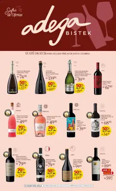 Bistek Supermercados ofertas Adega - Pré-Visualização do folheto da loja Bistek Supermercados, válido de 01/10/2026