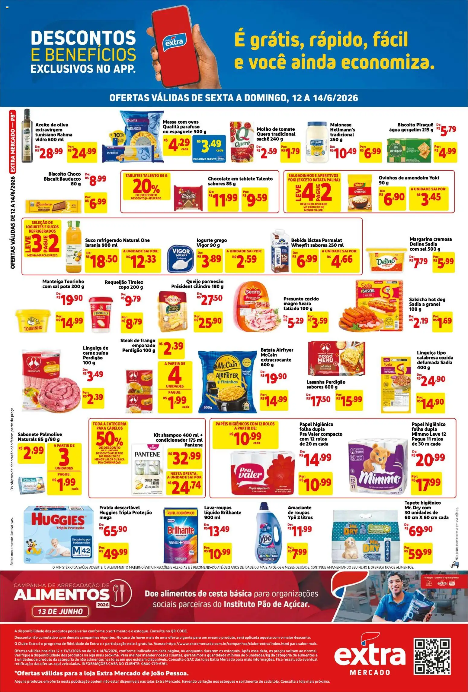 Extra Folheto - válido de 12.06.2026 | Página: 2 | Produtos: Biscoito, Banco, Azeite, Requeijão