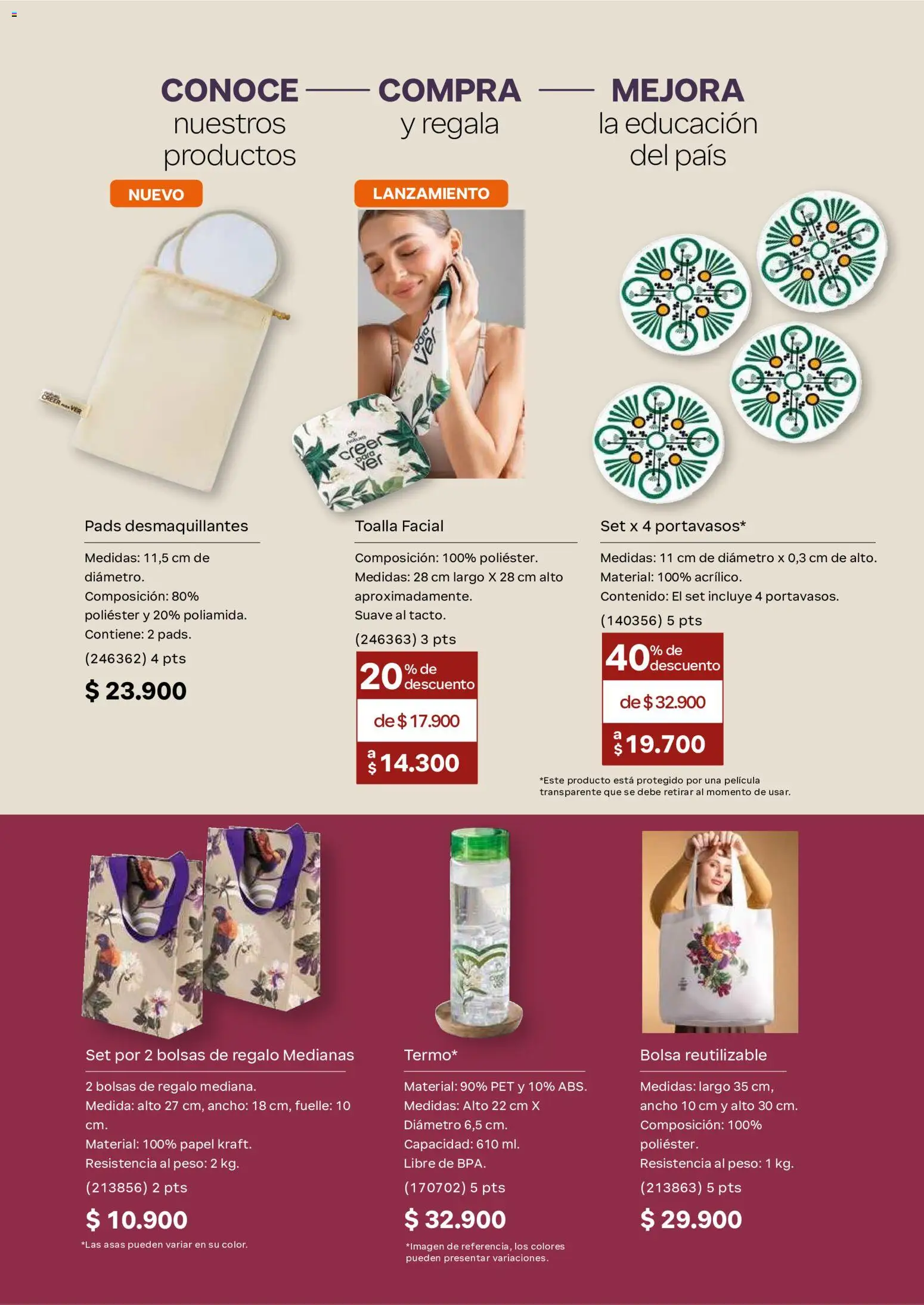 Natura revista - valida desde el 01/07/2026 | Página: 167 | Productos: Bolsa, Peso, Toalla