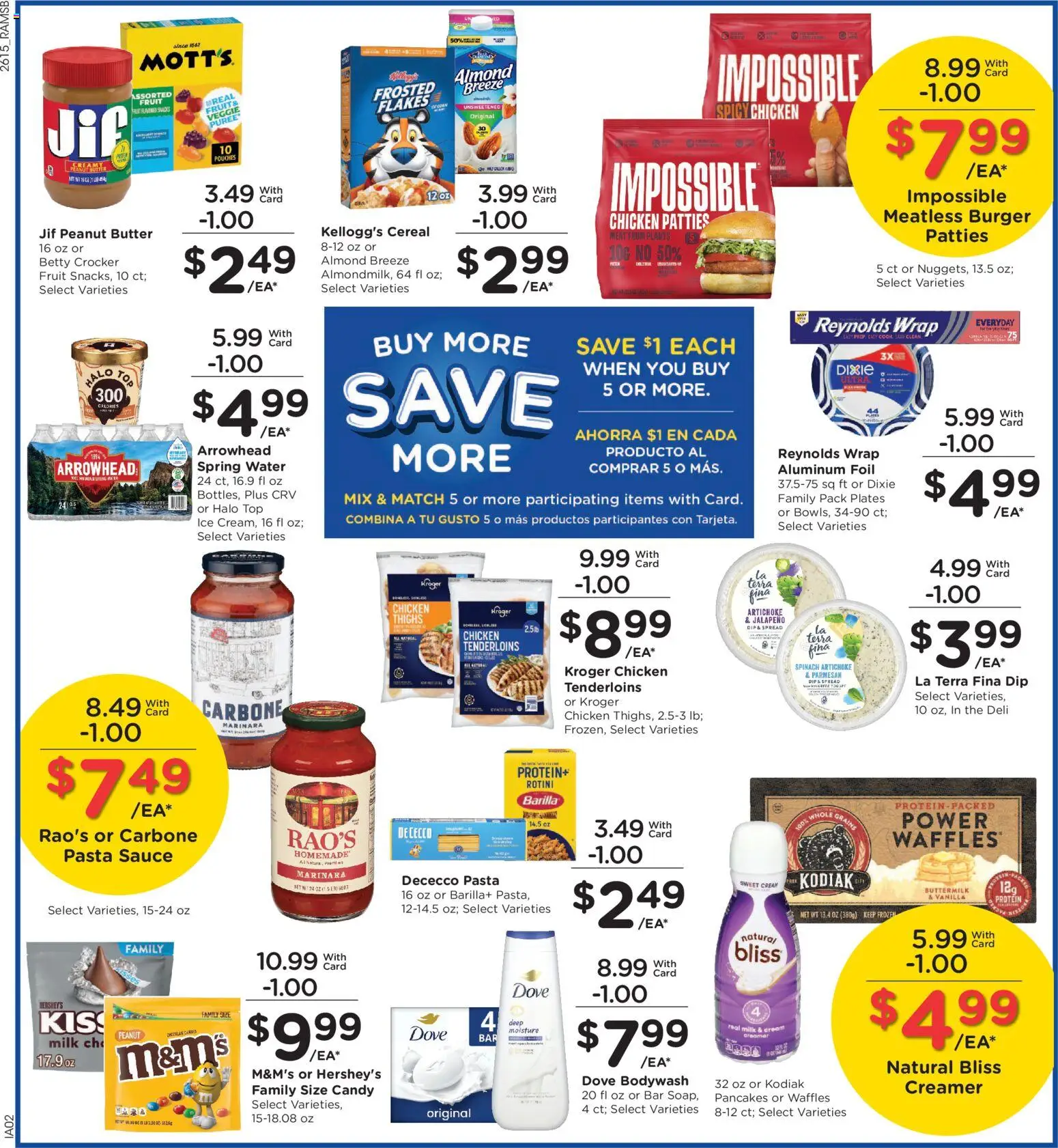 Ralphs Weekly Ad - valid from 13.05.2026 | Page: 5 | Products: Spinach, Butter, Pasta, Water