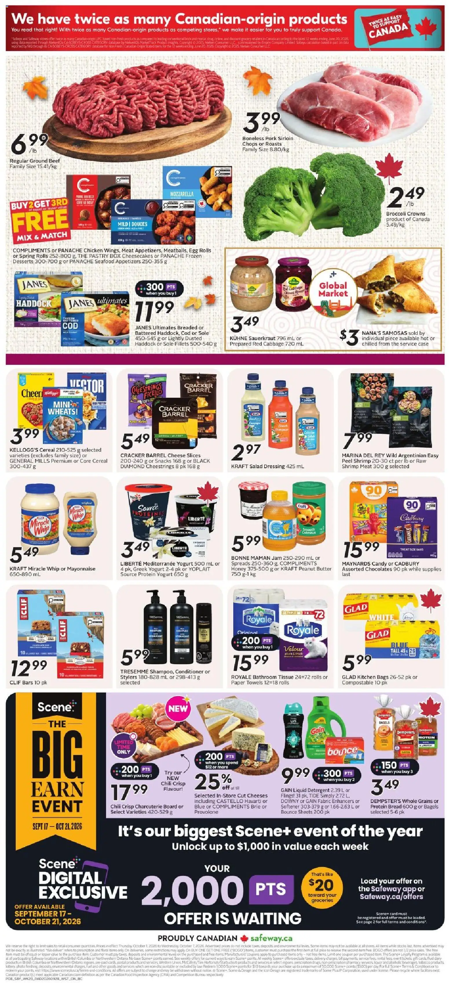 Safeway flyer valid from Oct 1, 2026 | Page: 3