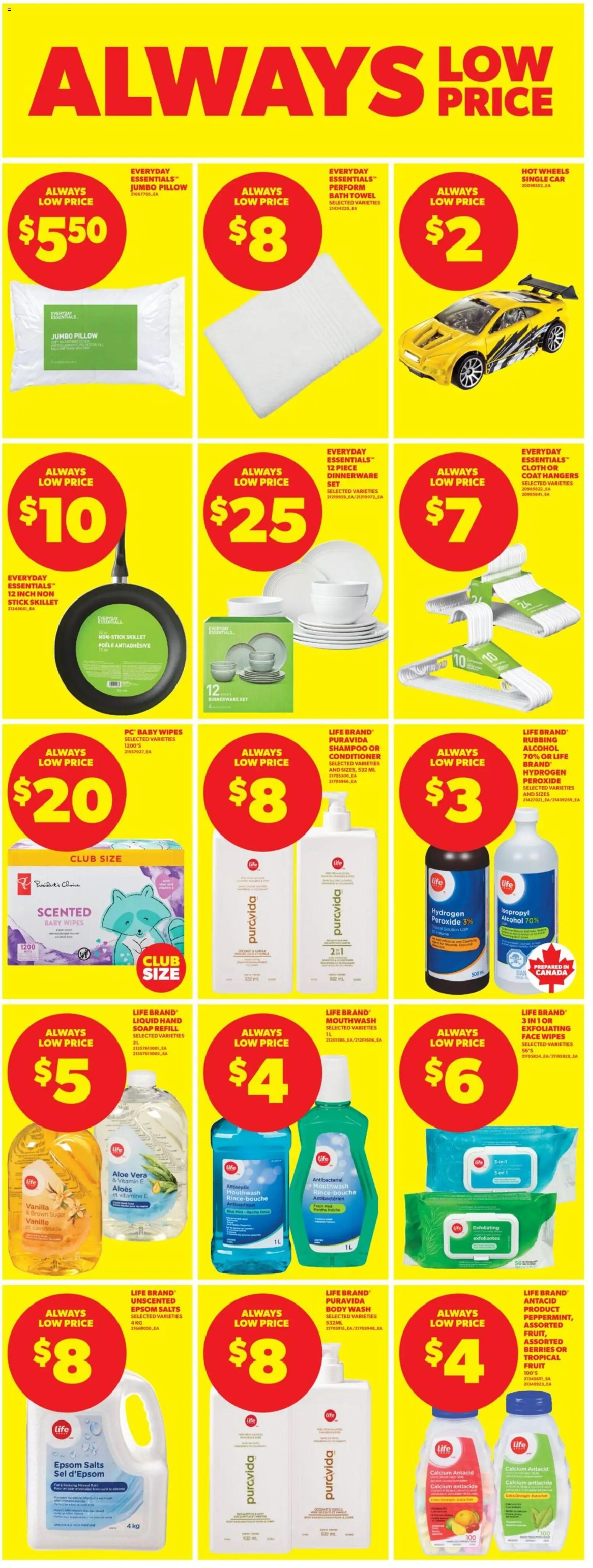 Real Canadian Superstore flyer valid from 28.05.2026 | Page: 29 | Products: Shampoo, Conditioner, Soap, Pillow