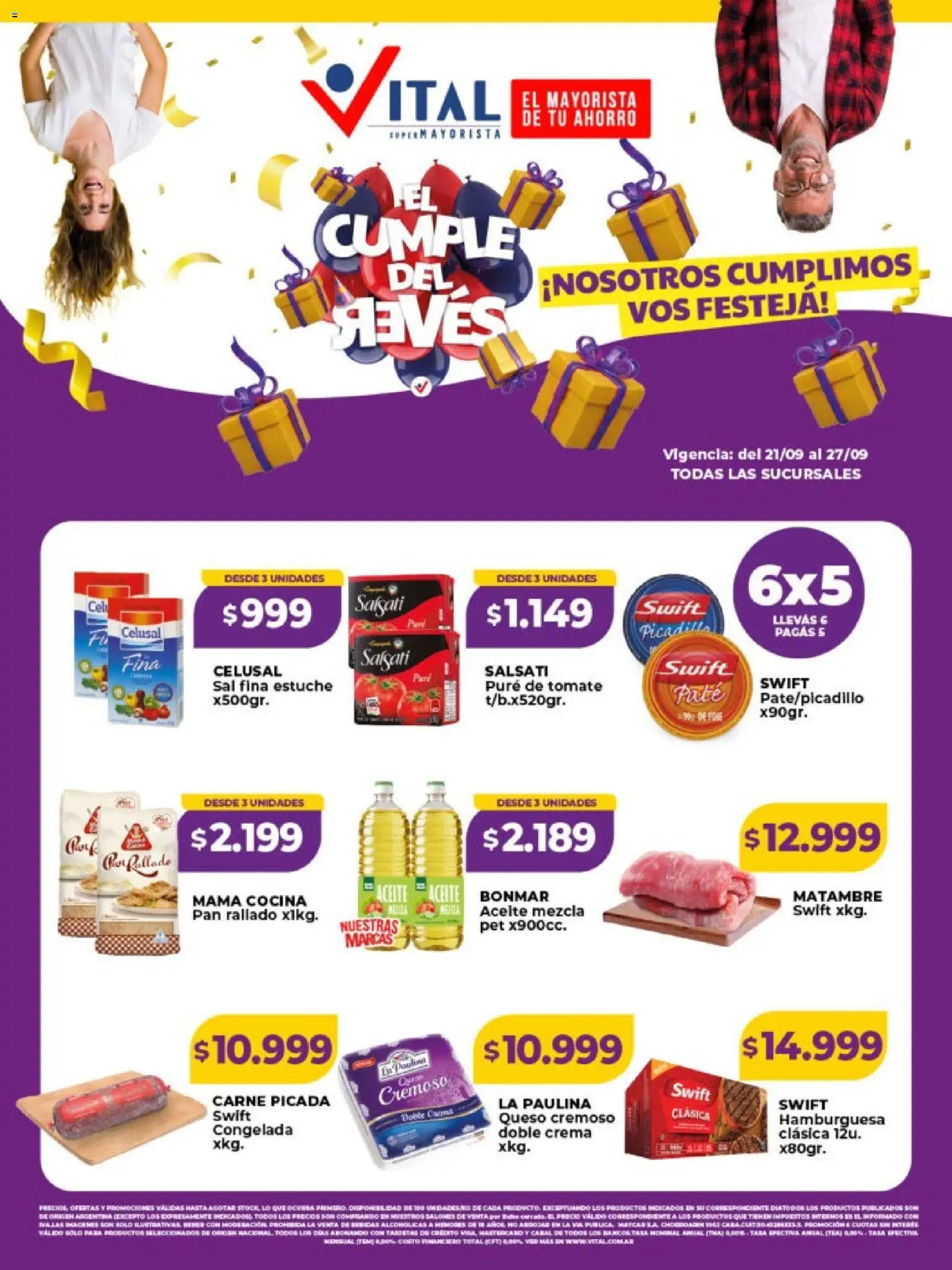 Vital - Especial cumpleaños │ válido desde el 21/09/2026 | Página: 1 | Productos: Carne, Paté, Pan, Pan rallado