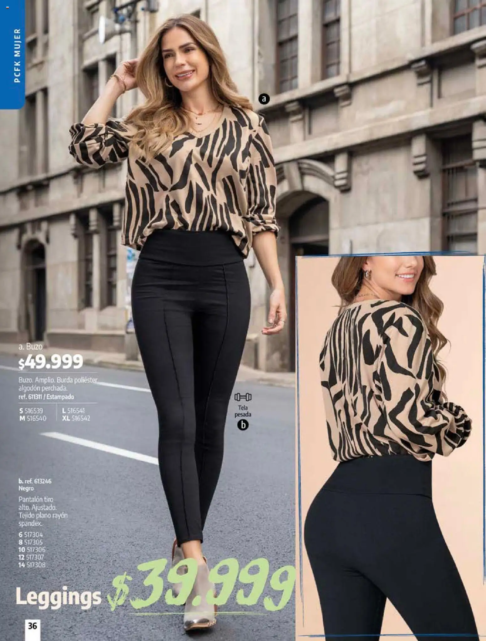 Pacifika revista - valida desde el 12/07/2026 | Página: 36 | Productos: Leggings, Algodón, Buzo