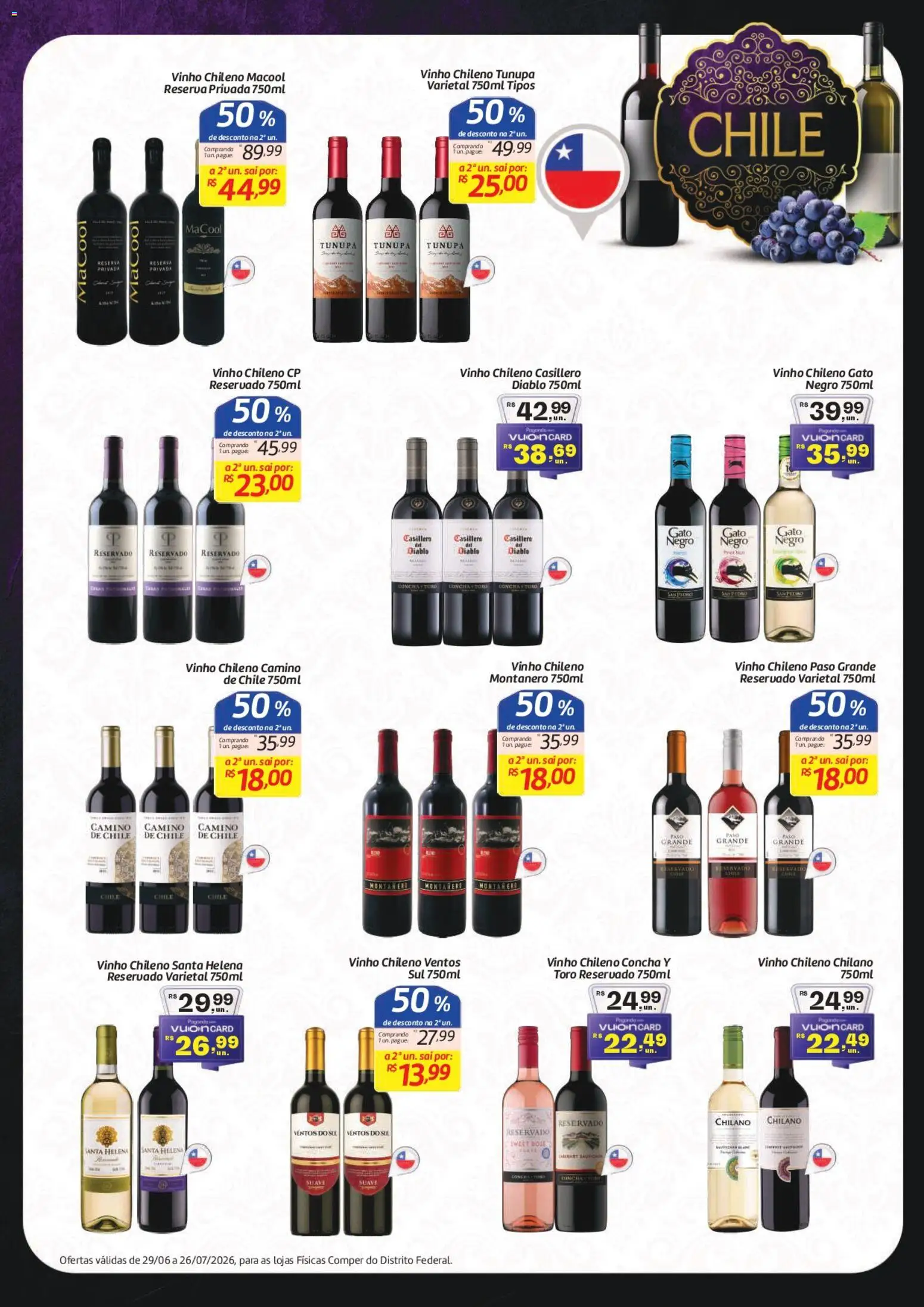 Comper Folheto - válido de 29/06/2026 | Página: 3 | Produtos: Vinho