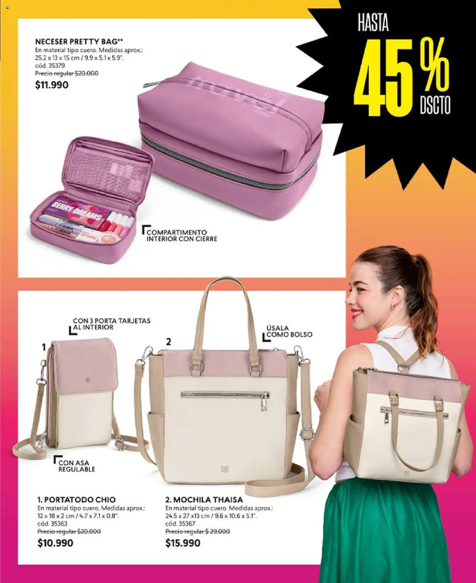 Catálogo CyZone Campaña 9 │ válido desde el 17.05.2026 | Página: 85 | Productos: Neceser, Bolso, Mochila