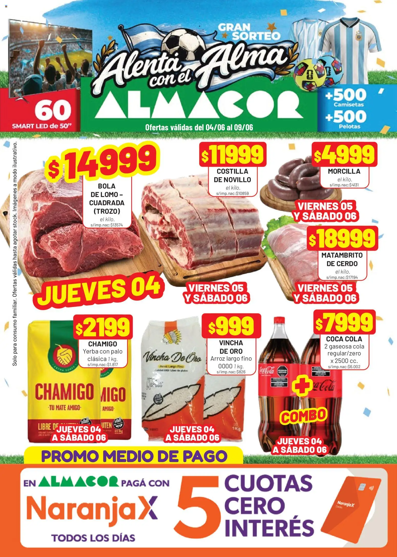 Almacor catálogo │ válido desde el 04.06.2026 | Página: 1 | Productos: Yerba, Morcilla, Cerdo, Arroz