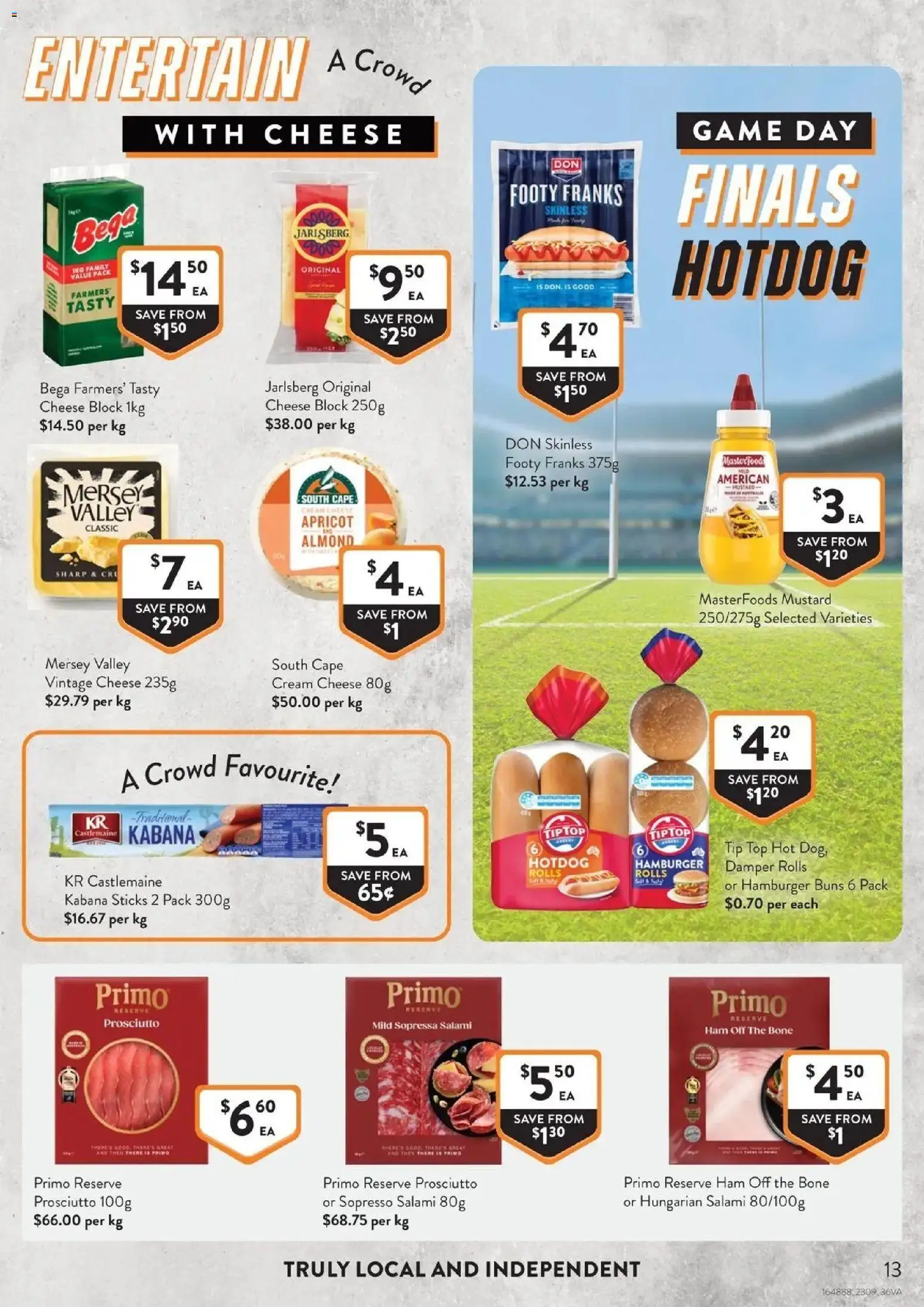 Foodworks catalogue Deer Park - 23/09/2026 > weekly / monthly specials | Page: 13 | Products: Cream cheese, Salami, Cream, Game