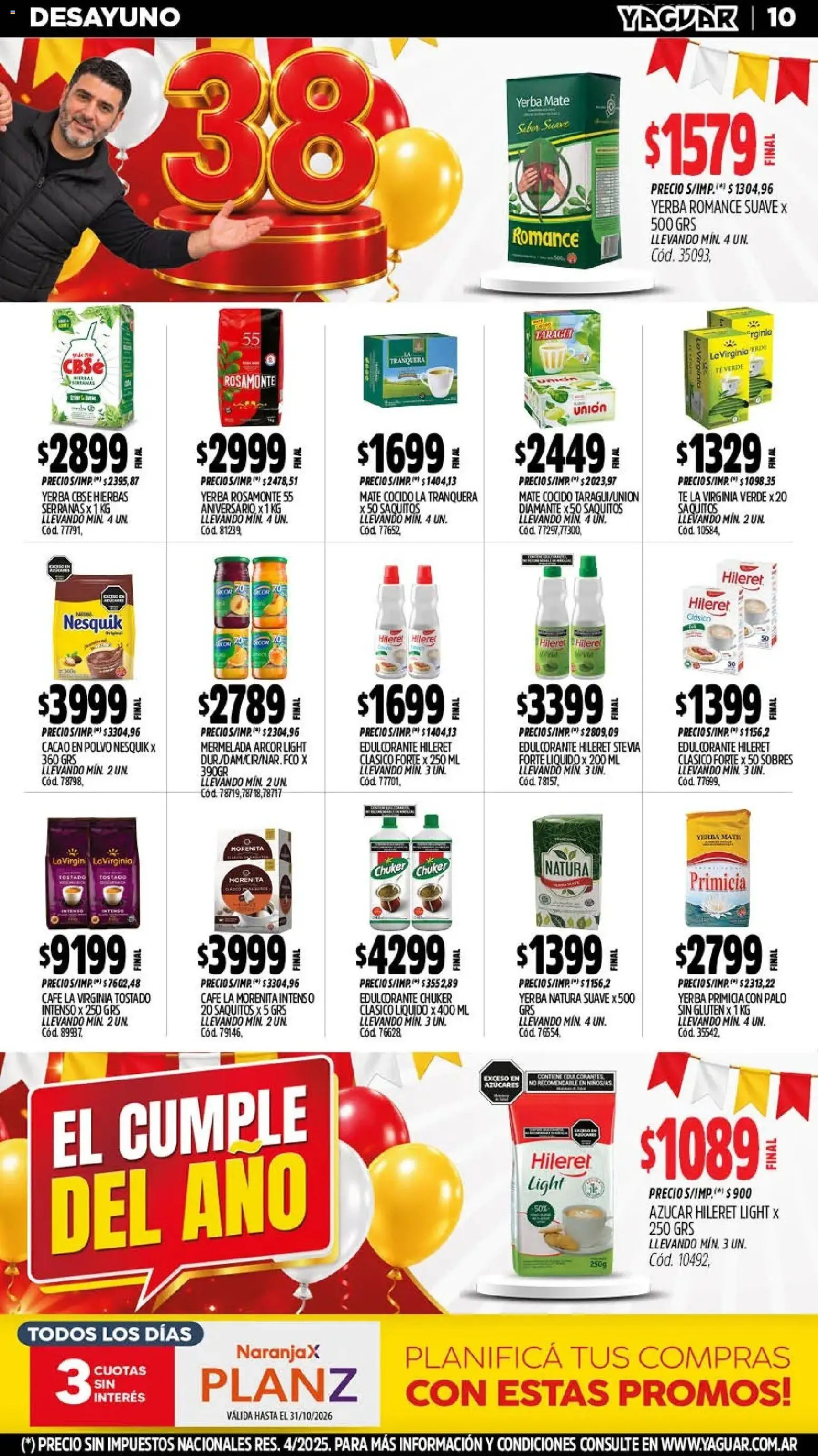 Yaguar - Oferta Semanal Misiones │ válido desde el 12/10/2026 | Página: 11