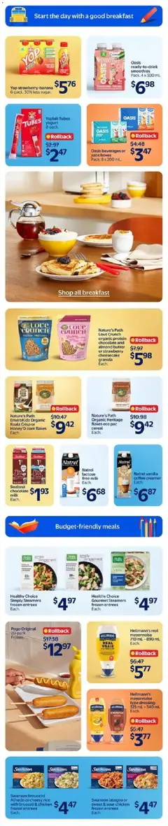 Preview of Sealtest chocolate milk Each., Sealtest chocolate milk Each. from shop Walmart valid from Jul 30, 2026 | Page: 20