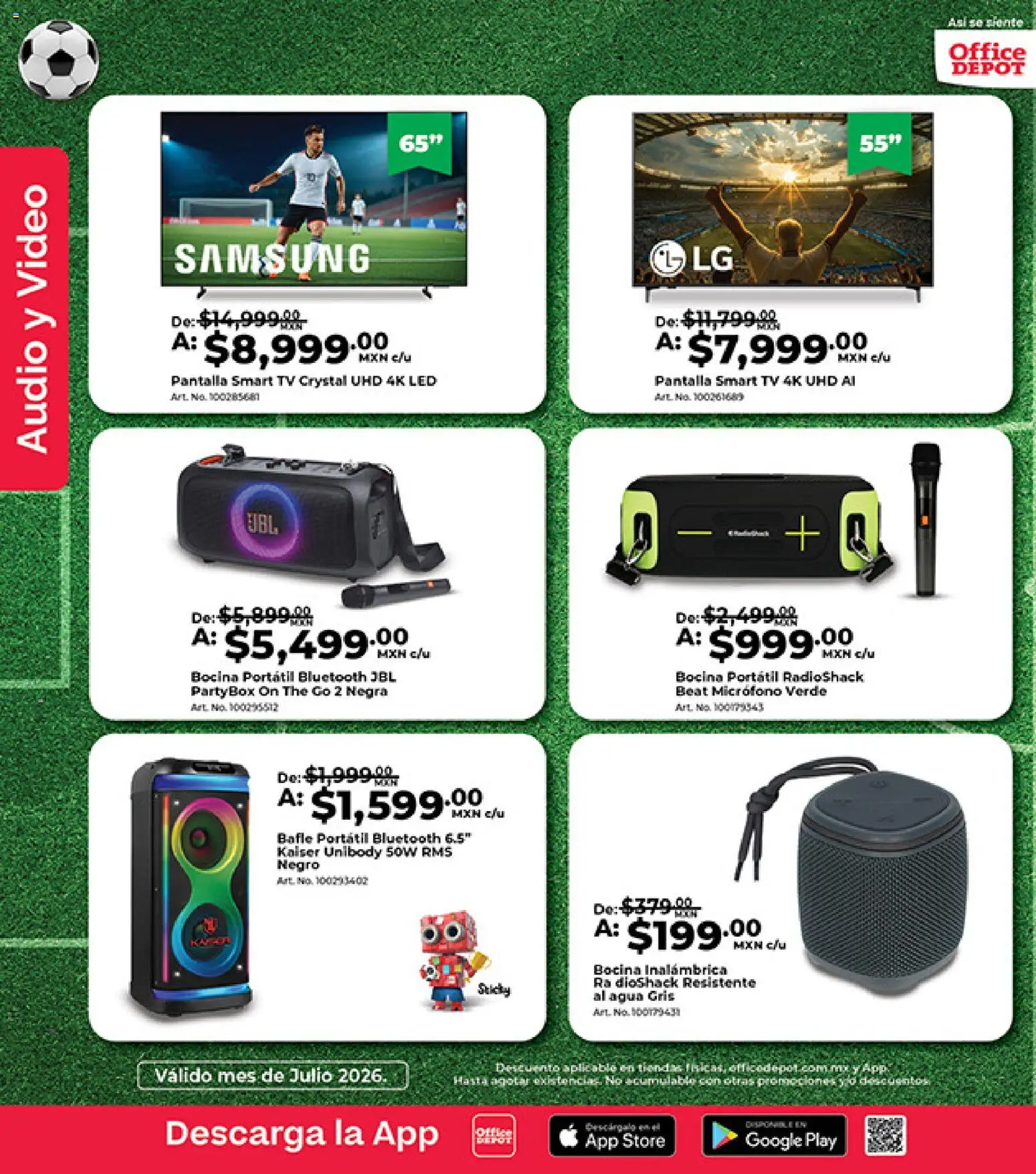Nuevas ofertas de Office Depot válidas en toda la República Mexicana desde el 01/07/2026. ¡Encuentra las mejores ofertas en Office Depot catálogo! | Página: 3