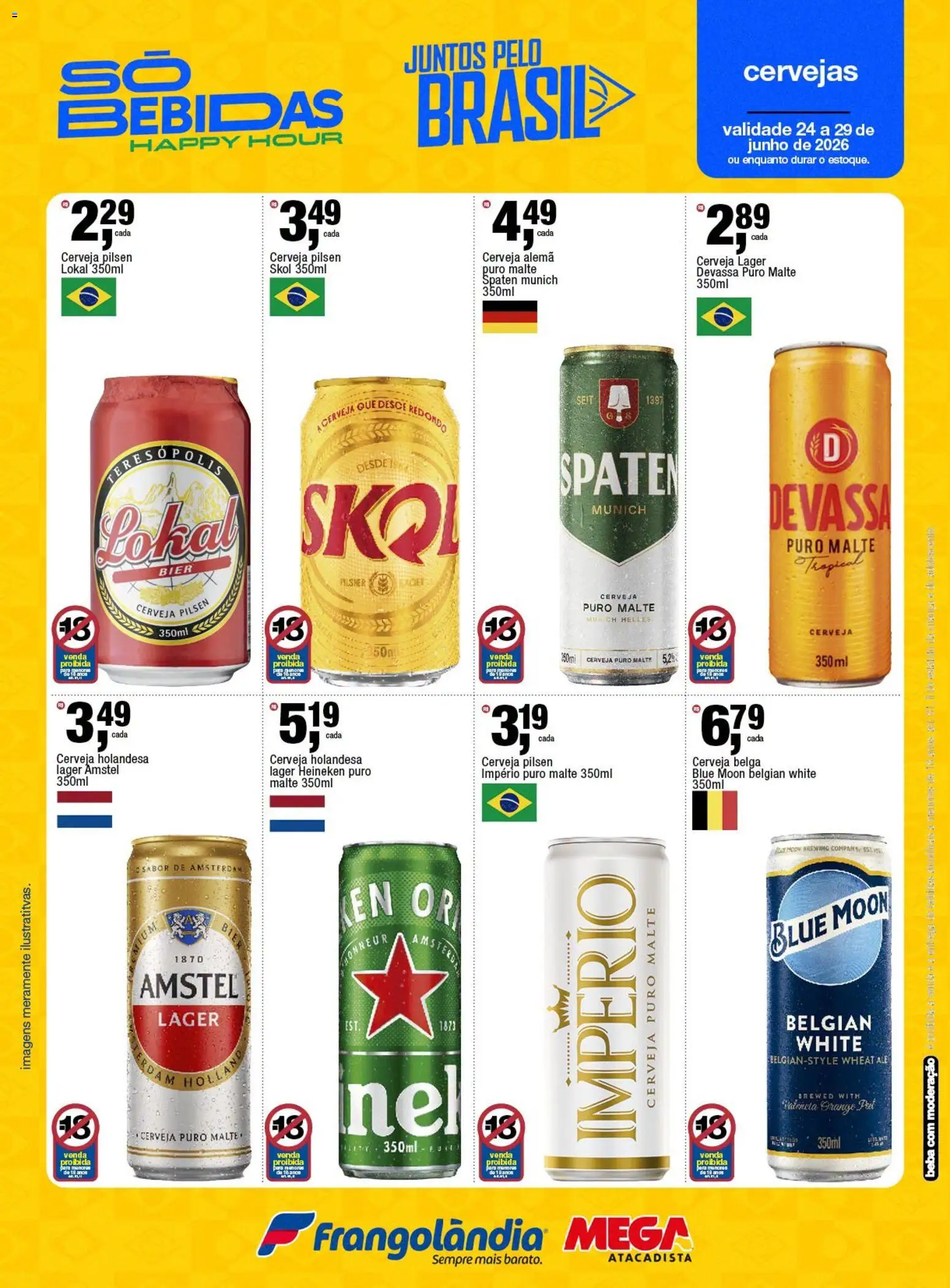 Frangolândia Folheto - válido de 24/06/2026 | Página: 9 | Produtos: Cerveja, Heineken