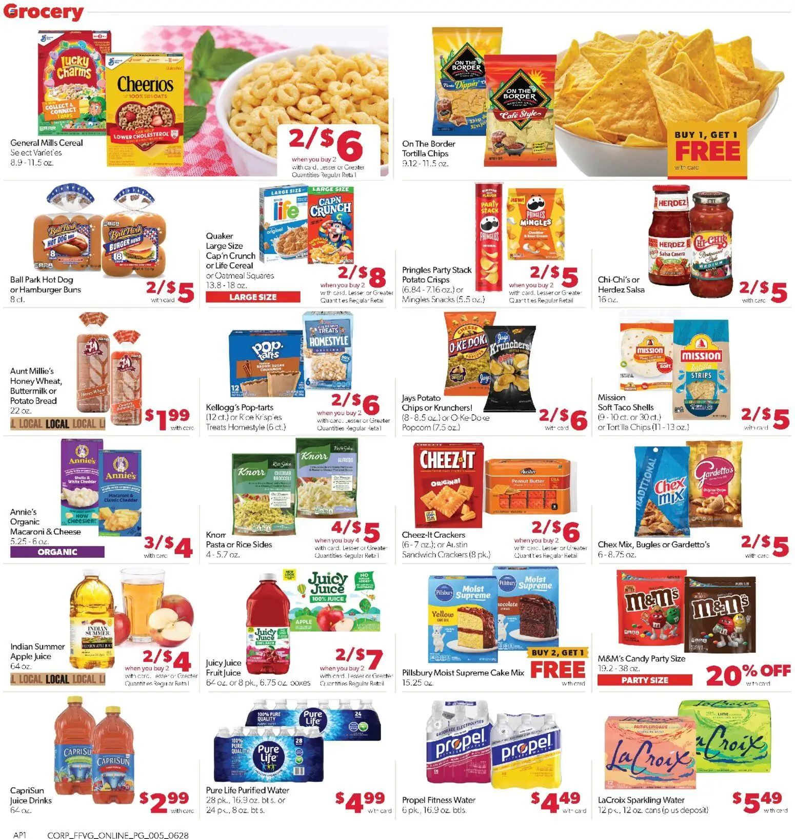 Family Fare Weekly Ad - MI - valid from 06/28/2026 | Page: 10 | Products: Butter, Sour cream, Water, Sugar