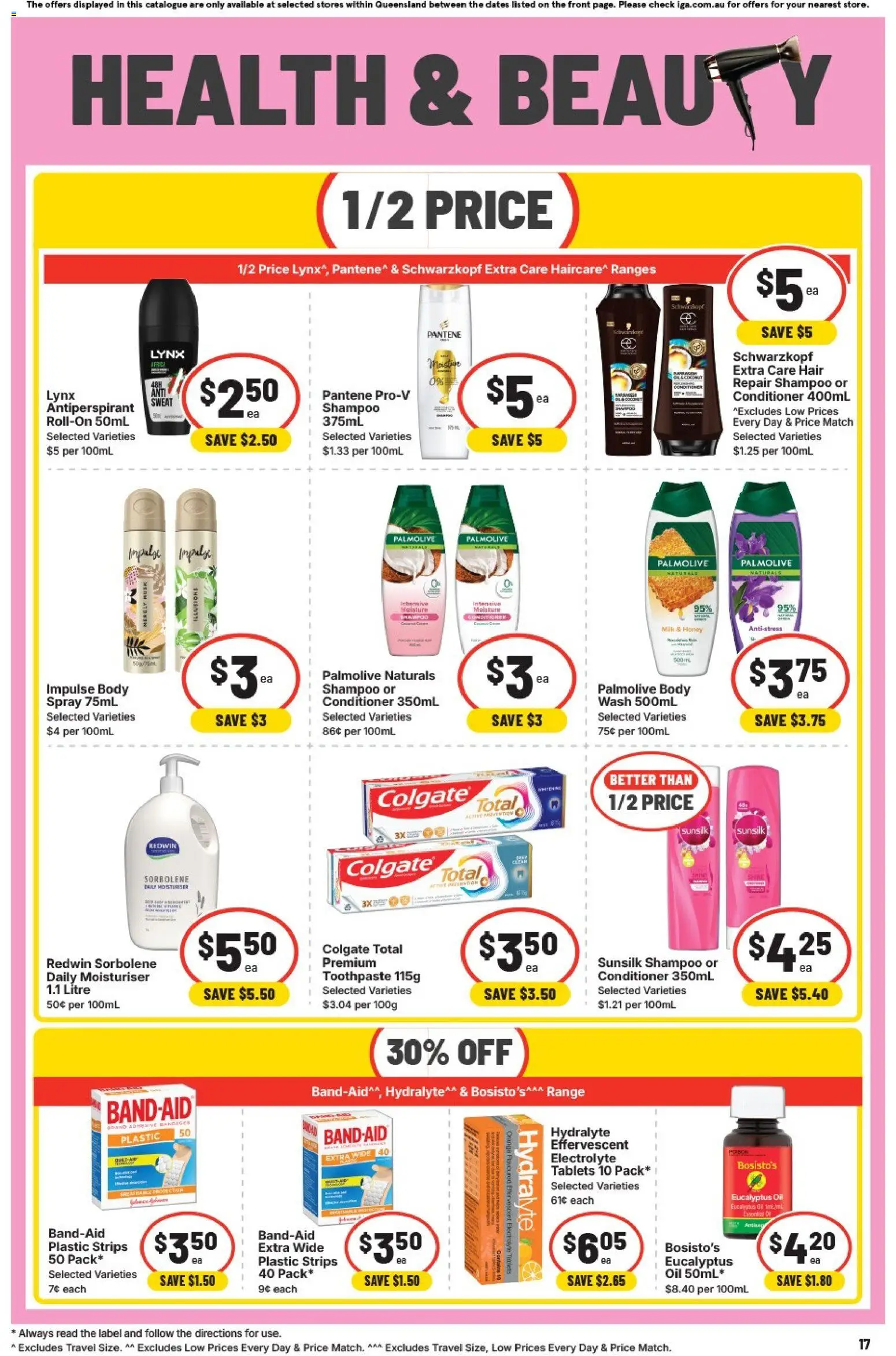 IGA catalogue - valid from 02/09/2026 | Page: 14 | Products: Conditioner, Honey, Toothpaste, Tablets