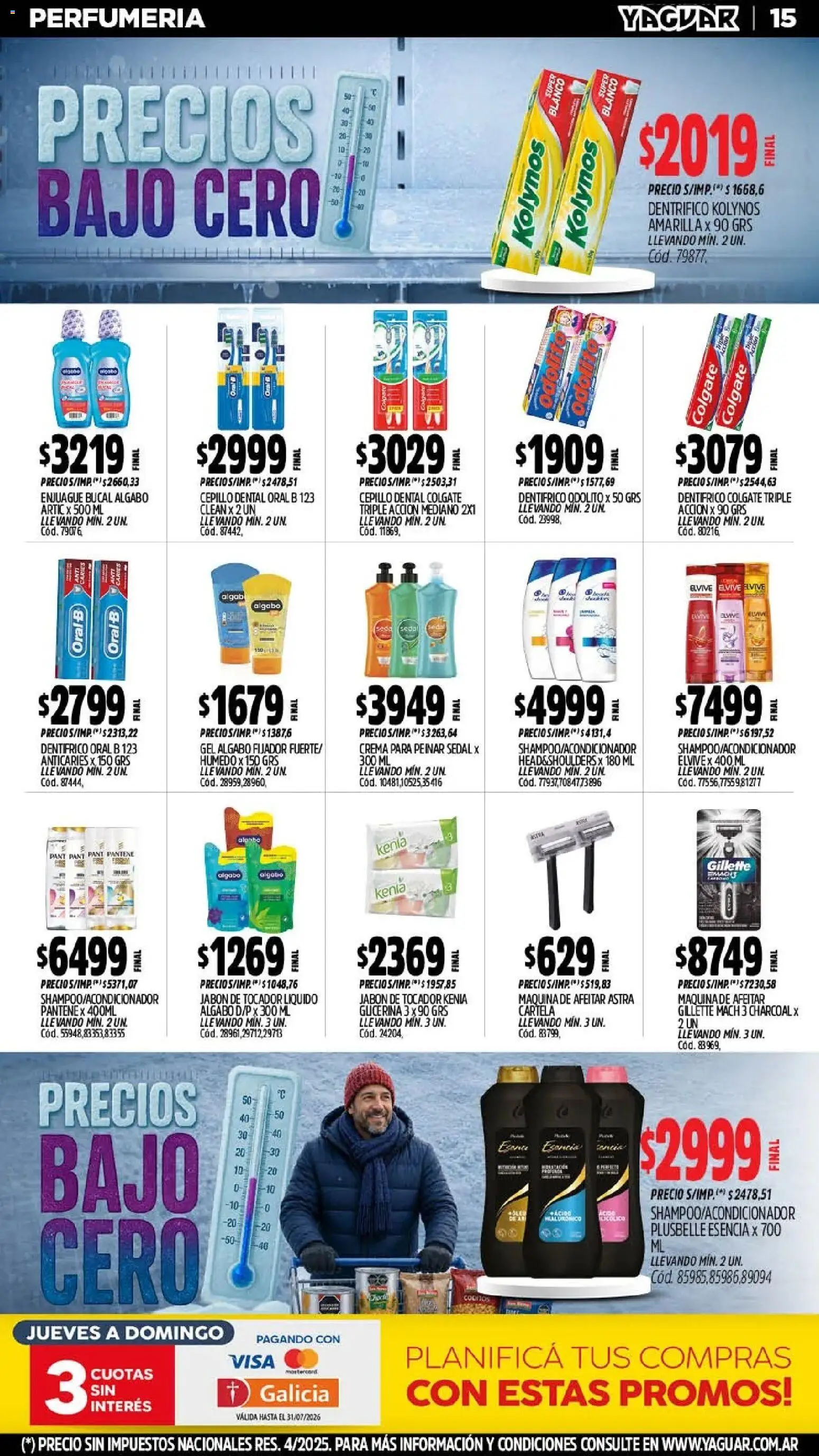 Yaguar - Oferta Semanal San Juan │ válido desde el 20/07/2026 | Página: 15 | Productos: Maquina de afeitar, Fijador, Enjuague bucal, Crema