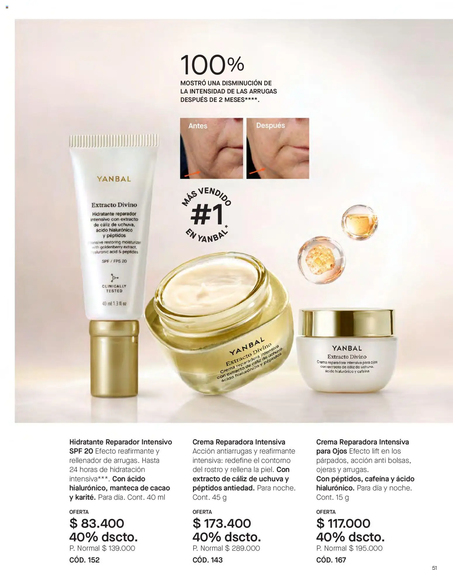 Yanbal revista - valida desde el 23.05.2026 | Página: 51 | Productos: Crema, Uchuva, Contorno, Manteca